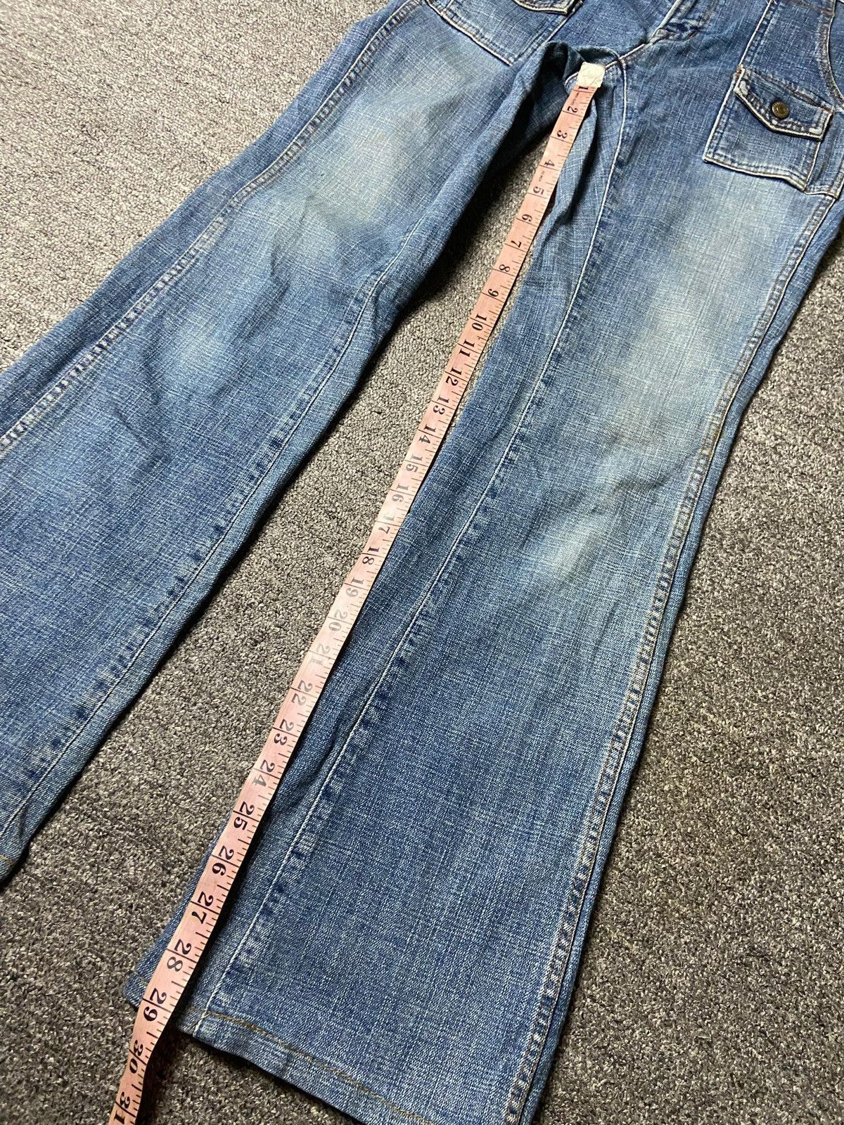 Japanese Brand Brappers Brand Flare Denim Jeans (153) Size 29" - 9 Thumbnail