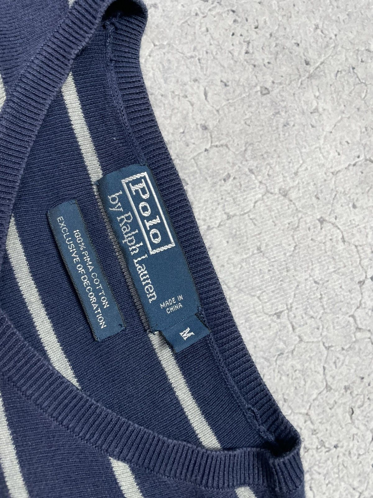Polo Ralph Lauren × Vintage Polo Ralph Lauren Vintage Striped Sweater Size US S / EU 44-46 / 1 - 7 Thumbnail