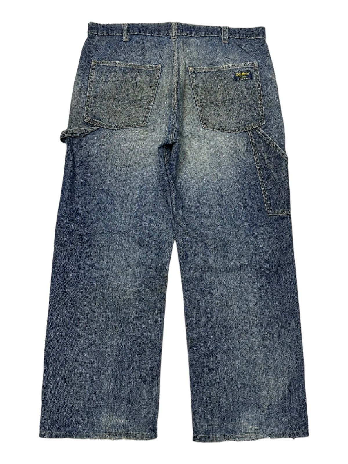 Japanese Brand 🔥OSHKOSH BAGGY THRASHED DISTRESS CARPENTER JEANS Size US 38 / EU 54 - 1 Thumbnail