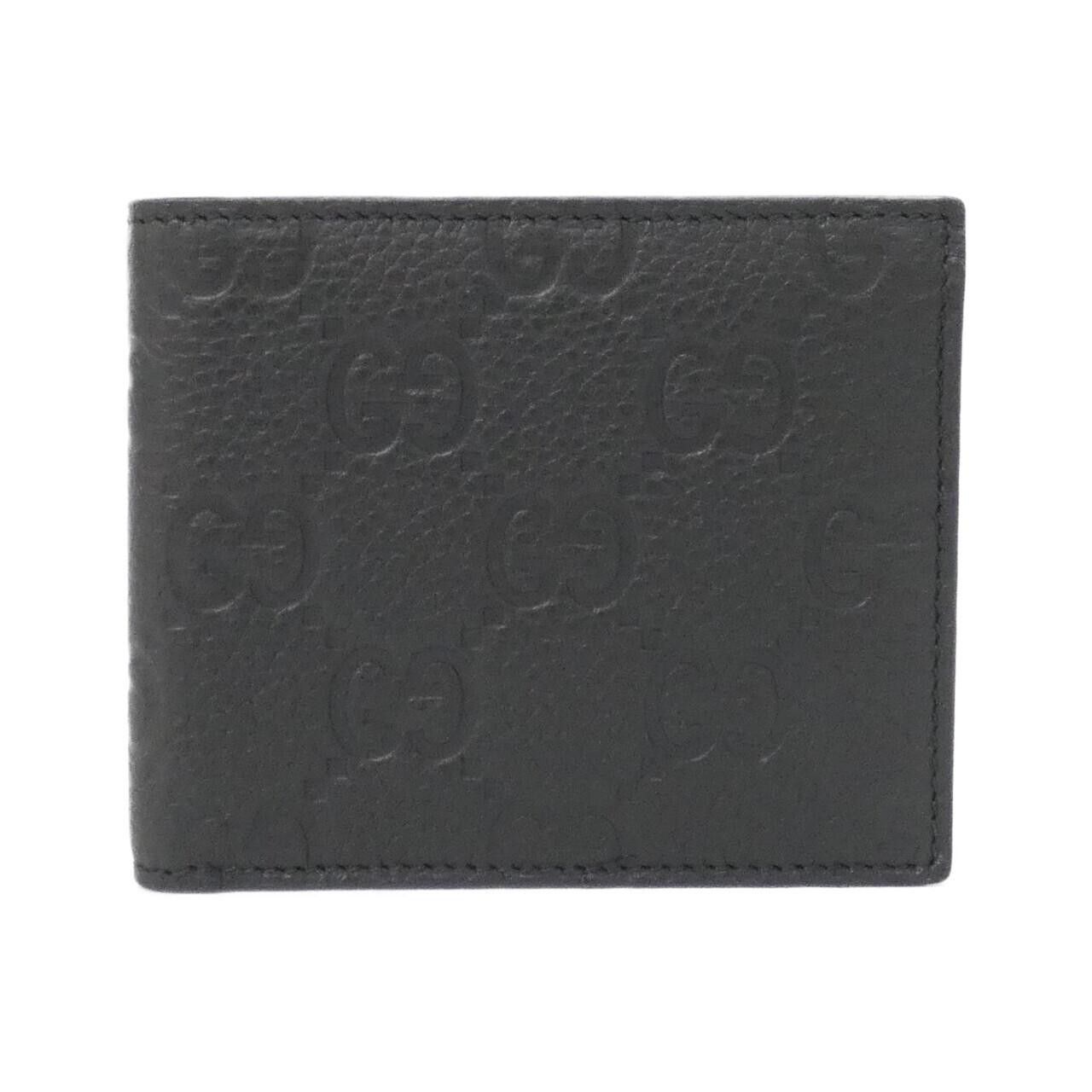 Gucci Gucci Gucci GG Grain Leather Billfold Leather Short Wallet 835001AAE1T DUTY FREE for USA Size ONE SIZE - 1 Thumbnail
