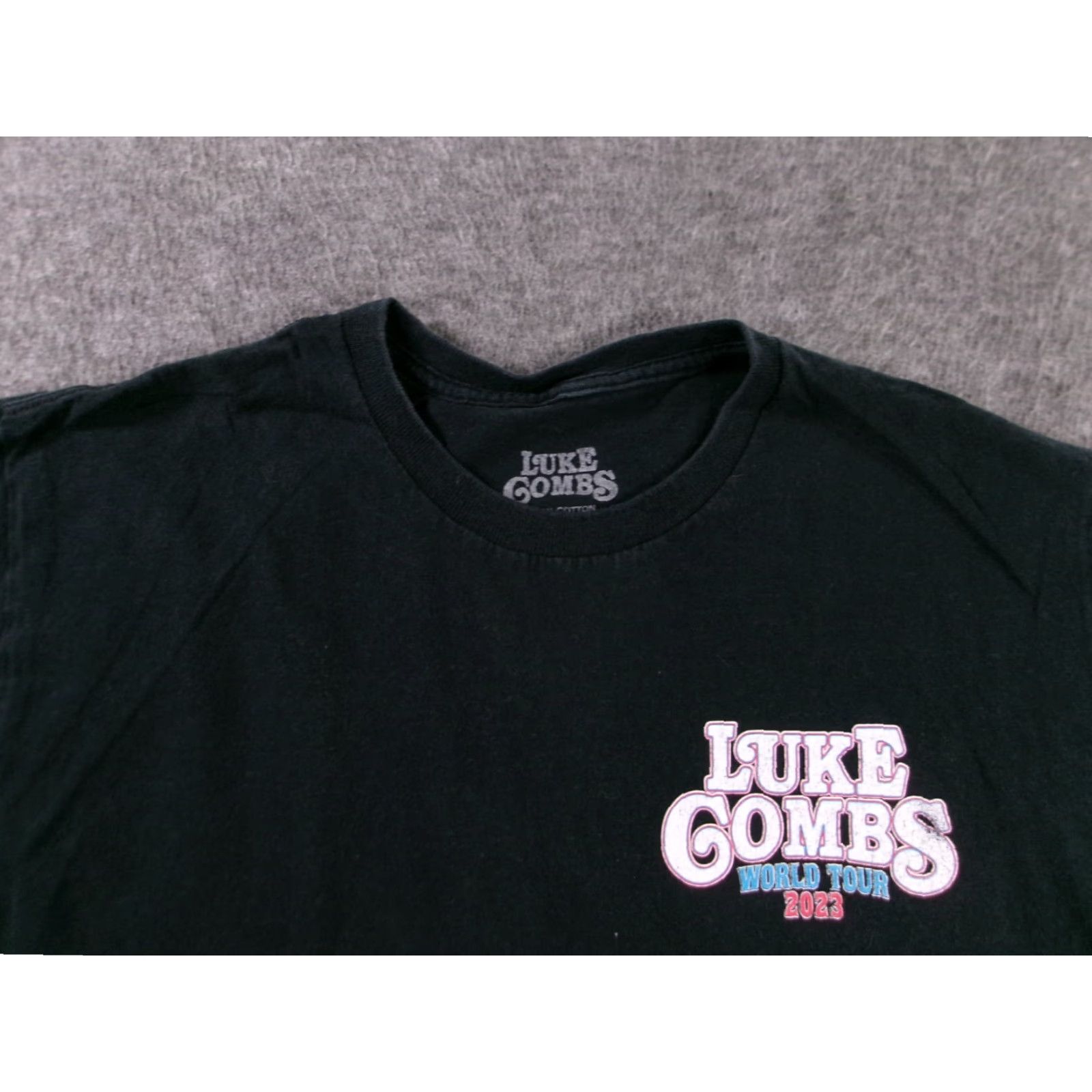 Vintage VINTAGE Luke Combs T-Shirt Men Medium Black Band Concert Rock Music 2023 World Tour Size US M / EU 48-50 / 2 - 2 Thumbnail