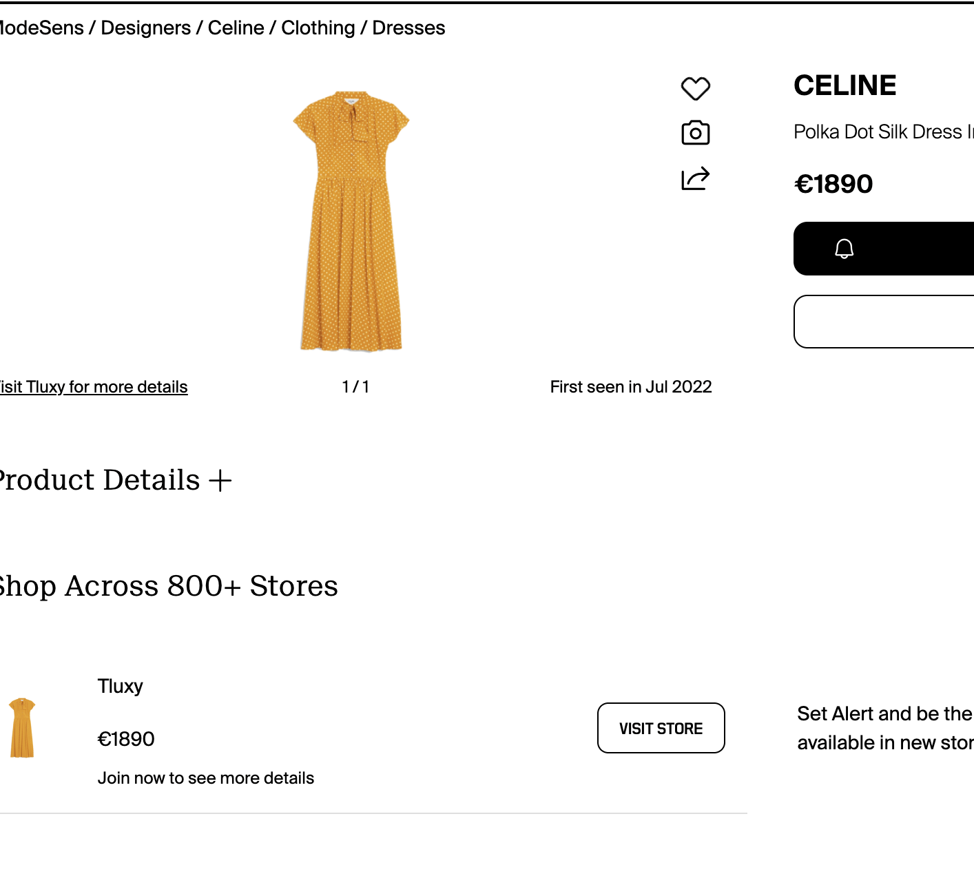 Celine Celine polka dot silk dress | sample Size S / US 4 / IT 40 - 3 Thumbnail