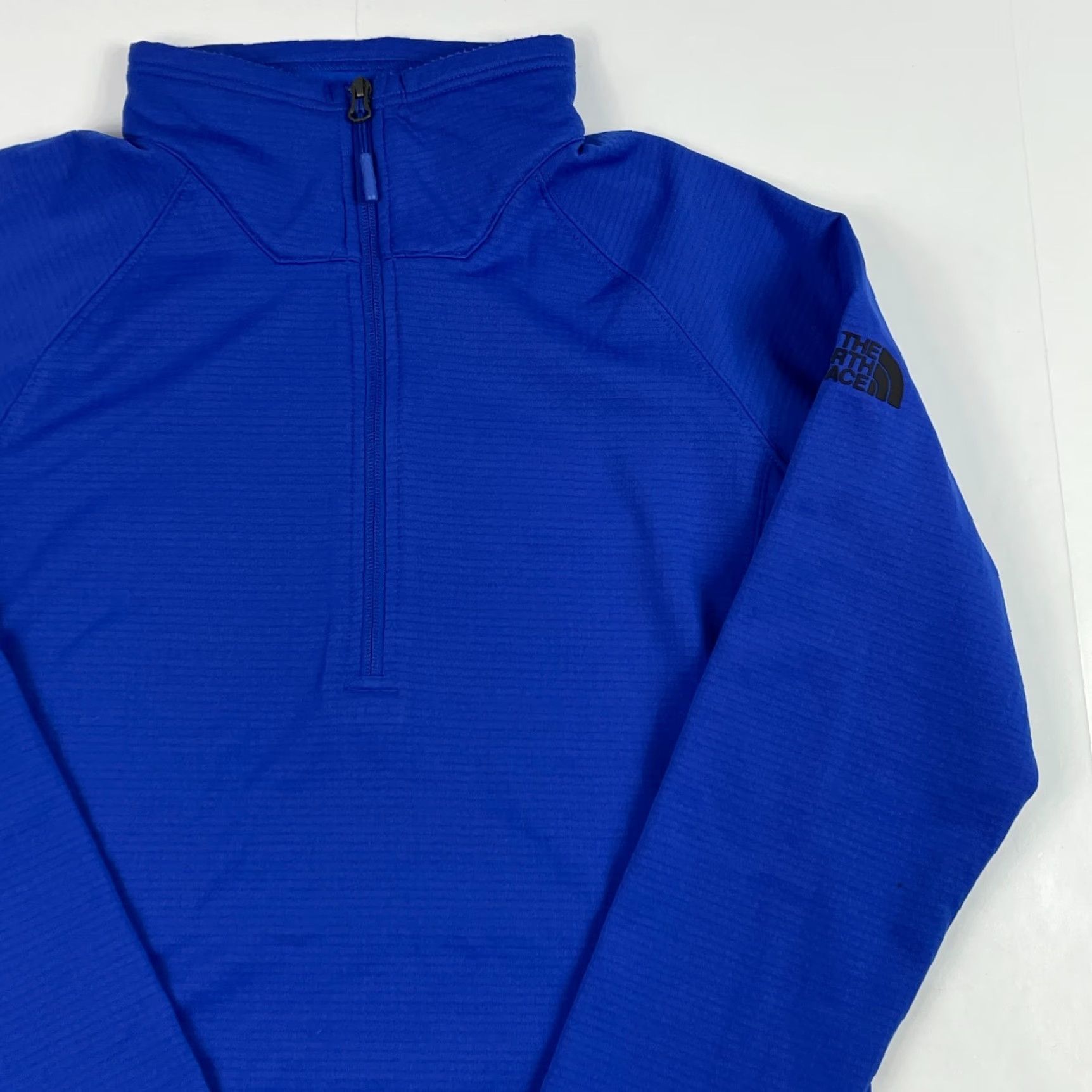 The North Face The North Face Jacket Mens Small Blue Grid Fleece 1/4 Zip Pullover Size US S / EU 44-46 / 1 - 3 Thumbnail