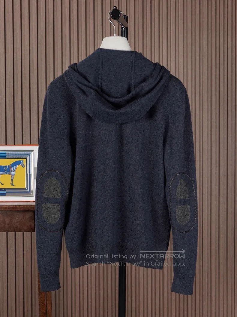 Hermes Hermes Men's Hooded Cashmere Jacket Size US L / EU 52-54 / 3 - 2 Thumbnail