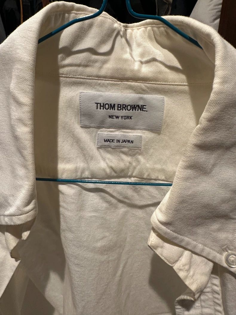 Thom Browne Thom Browne White shirt Size US L / EU 52-54 / 3 - 5 Thumbnail