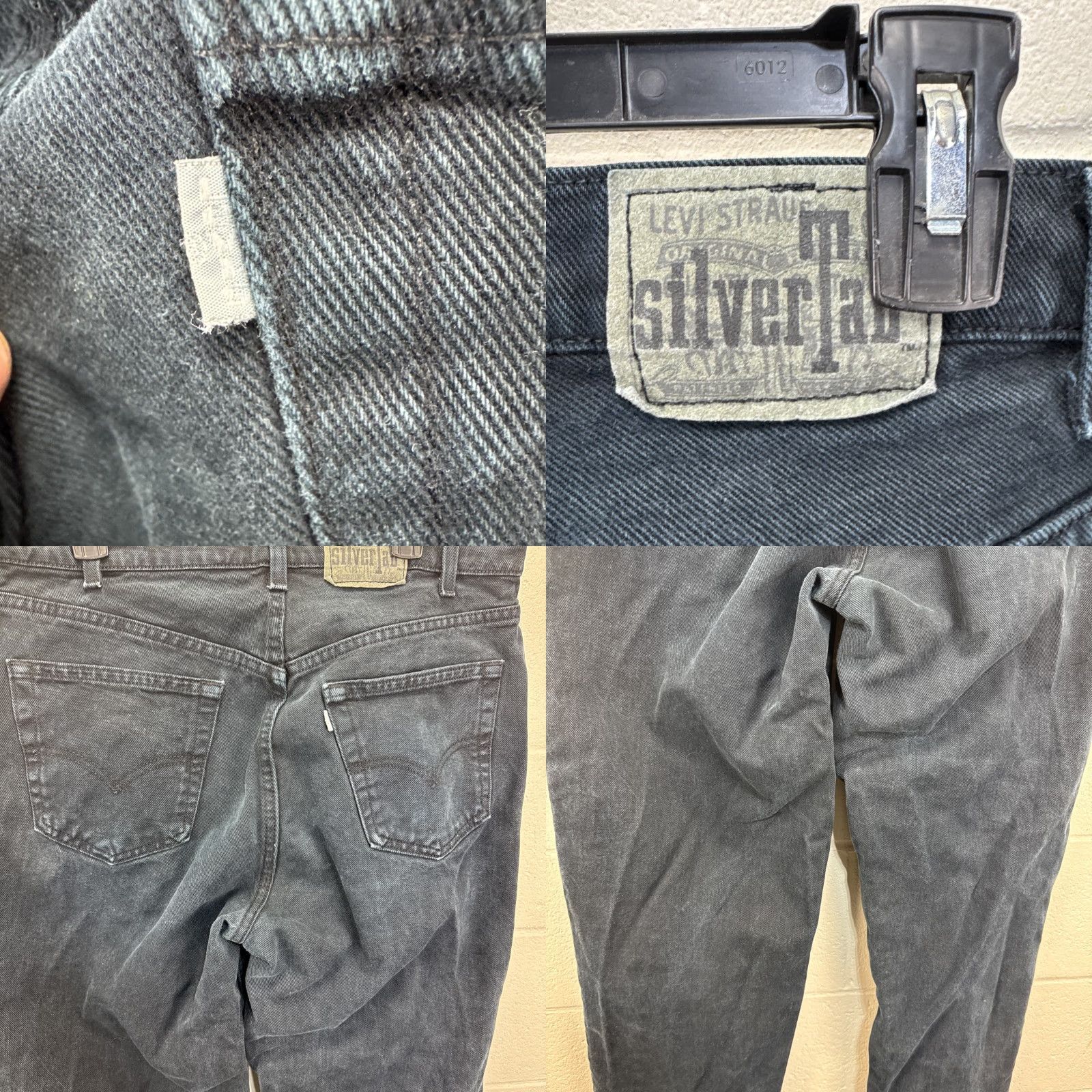 Levi's VINTAGE Levi's Silvertab Men's Jeans Wide-Leg 36x34 Black 90s Grunge Hip Hop Retro United States Mens Jeans Size US 36 / EU 52 - 9 Thumbnail