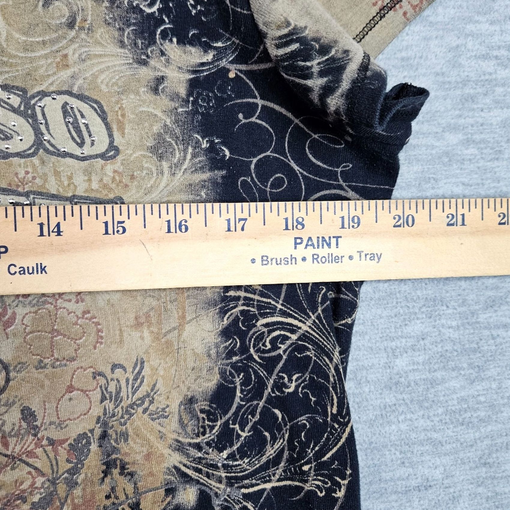 Apt. 9 APT.9 Women's Y2K Espresso Caffe Graphic Tie-dye Short Sleeve Tee XL Size 40" / US 18 - 3 Thumbnail