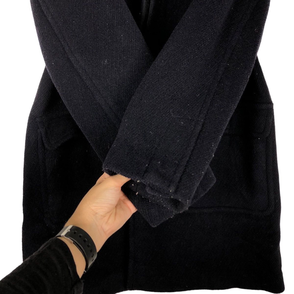 Comme Ca Ism 🔥Rich Black - Long Fly Coats Wool Jacket Comme Ca Ism Size US M / EU 48-50 / 2 - 14 Thumbnail