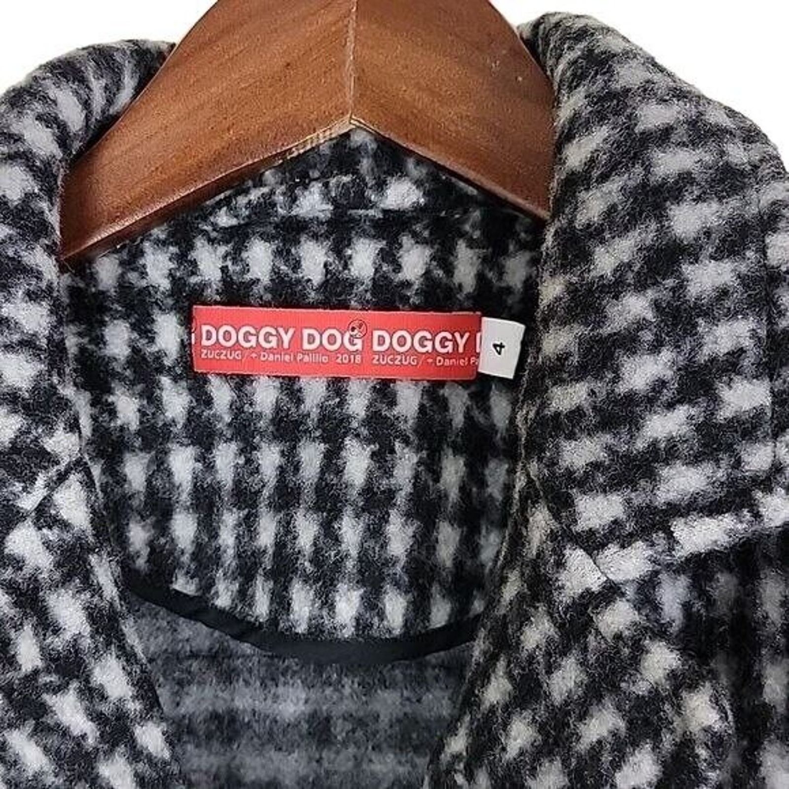 Daniel Palillo Daniel Palillo "Doggy Dog Doggy" Houndstooth Wool Overcoat Size S / US 4 / IT 40 - 7 Thumbnail