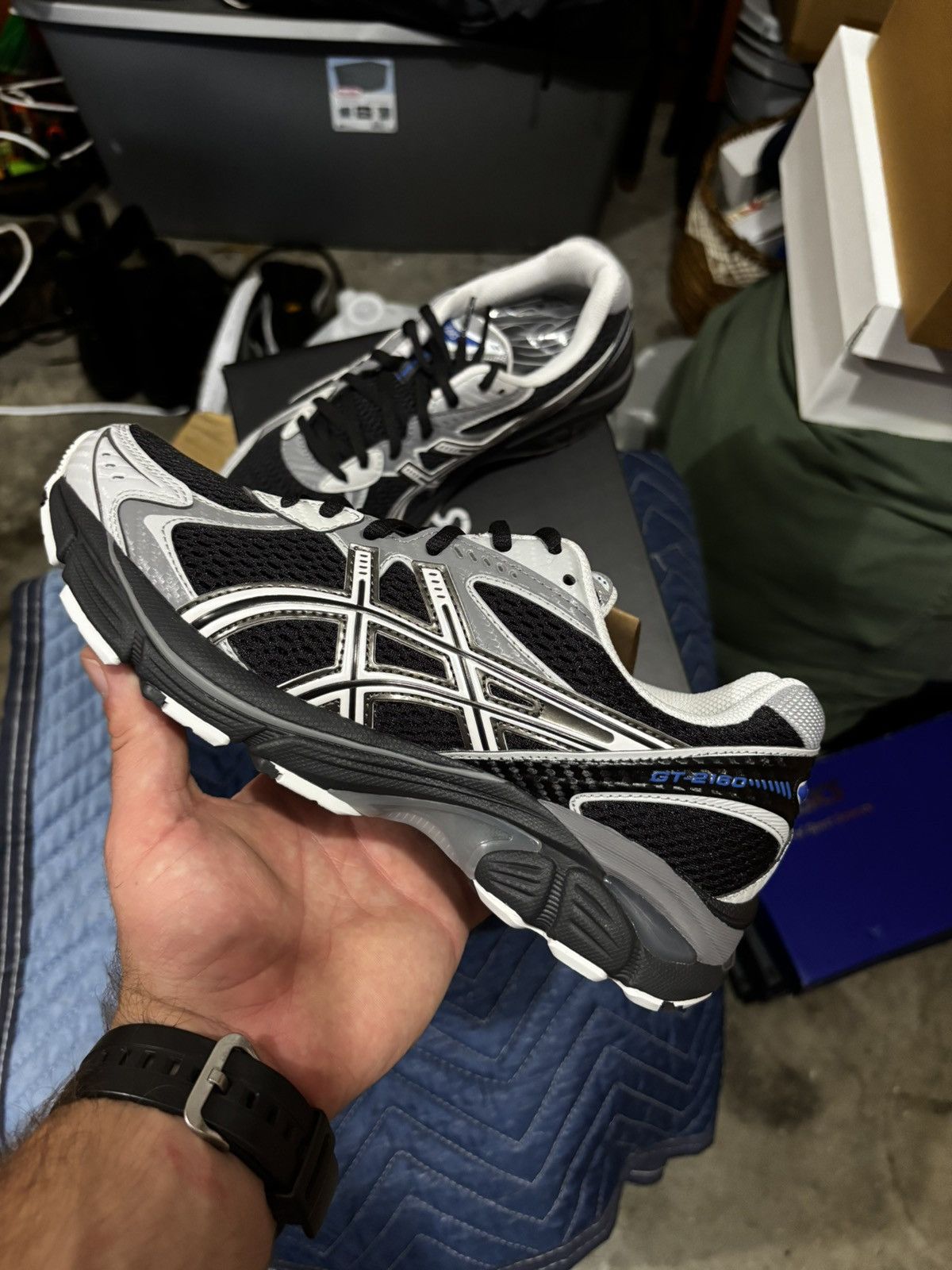 Asics × JJJJound Asics x JJJJound GT-2160 Black White Size US 7 / EU 40 - 1 Thumbnail