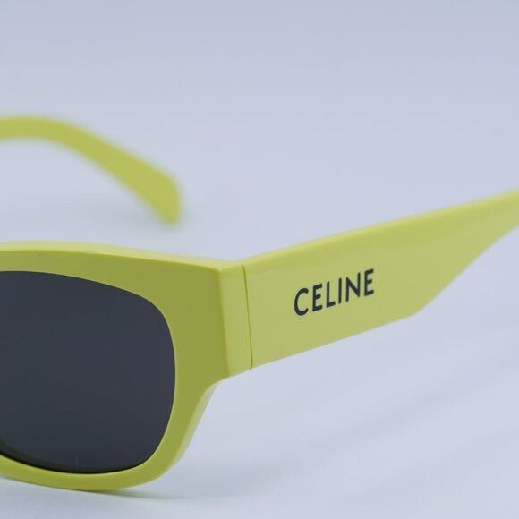 Celine 🕶️ New Celine CL40197U 93A Lime/Smoke Sunglasses Size ONE SIZE - 11 Thumbnail