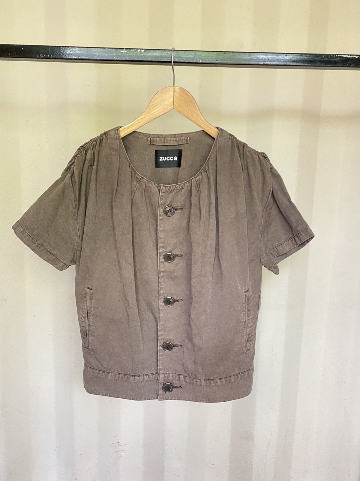 CABANE de ZUCCa Zucca brown blouse Size ONE SIZE - 2 Thumbnail