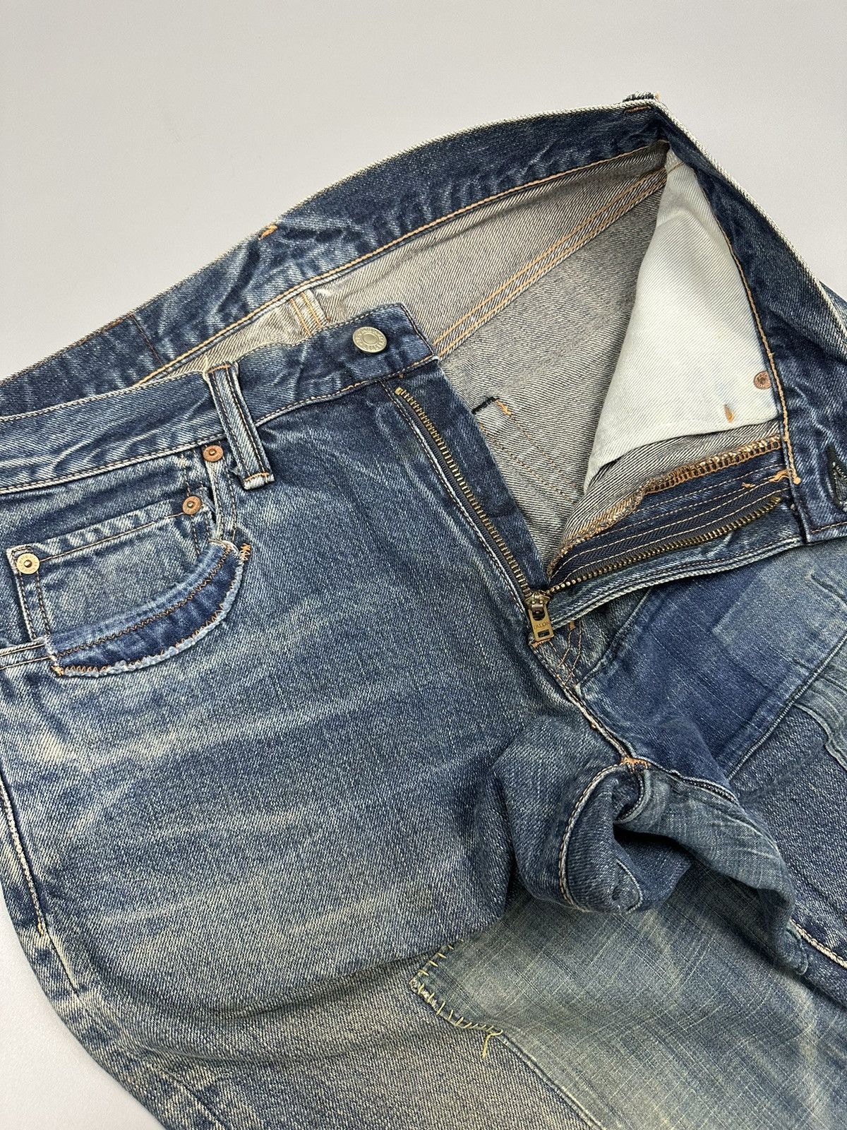 Blue Blue Japan Vintage Blue Blue Japan Boro Shashiko Denim Size US 32 / EU 48 - 9 Thumbnail