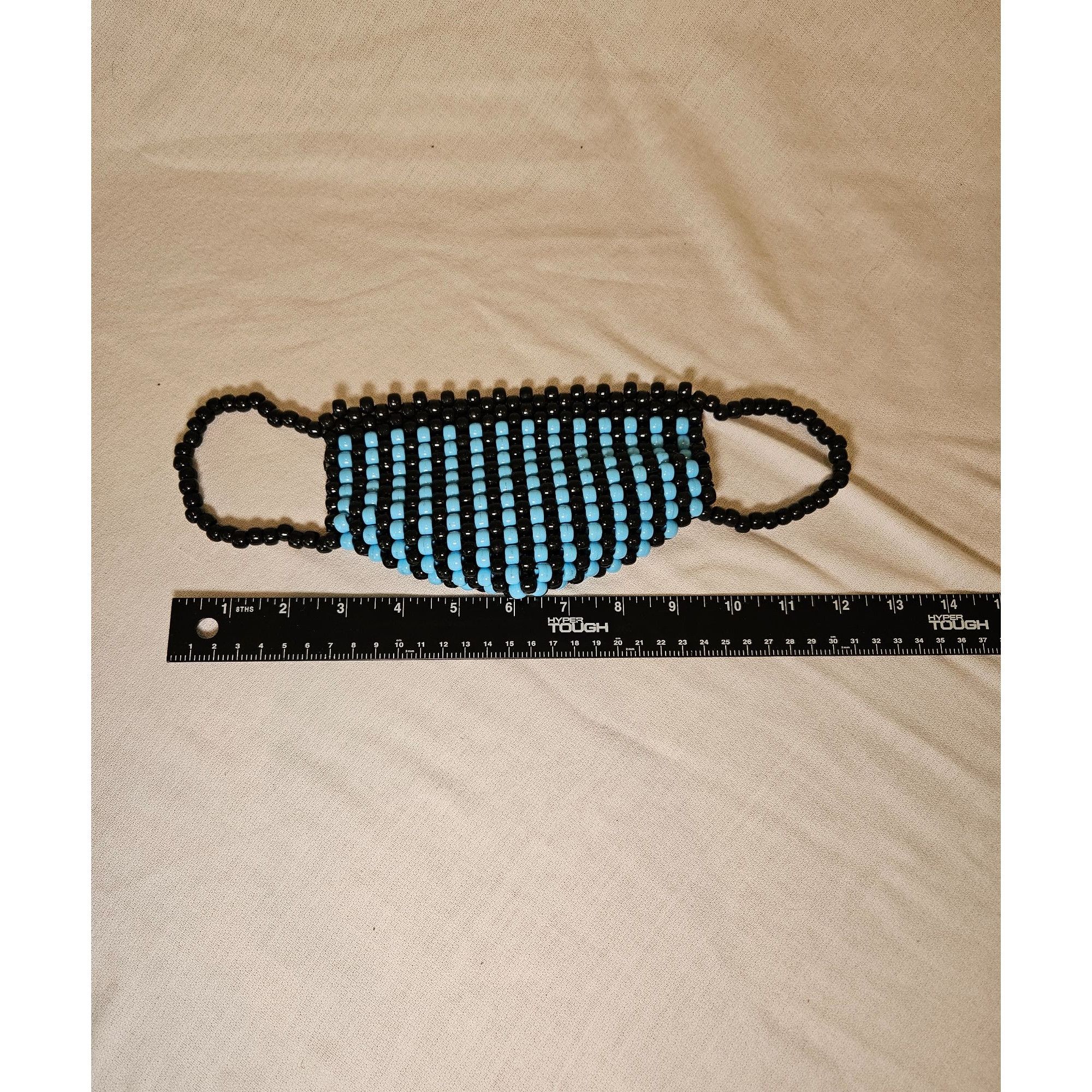 Other Blue Black Kandi Mask Pony Beads Size ONE SIZE - 1 Thumbnail