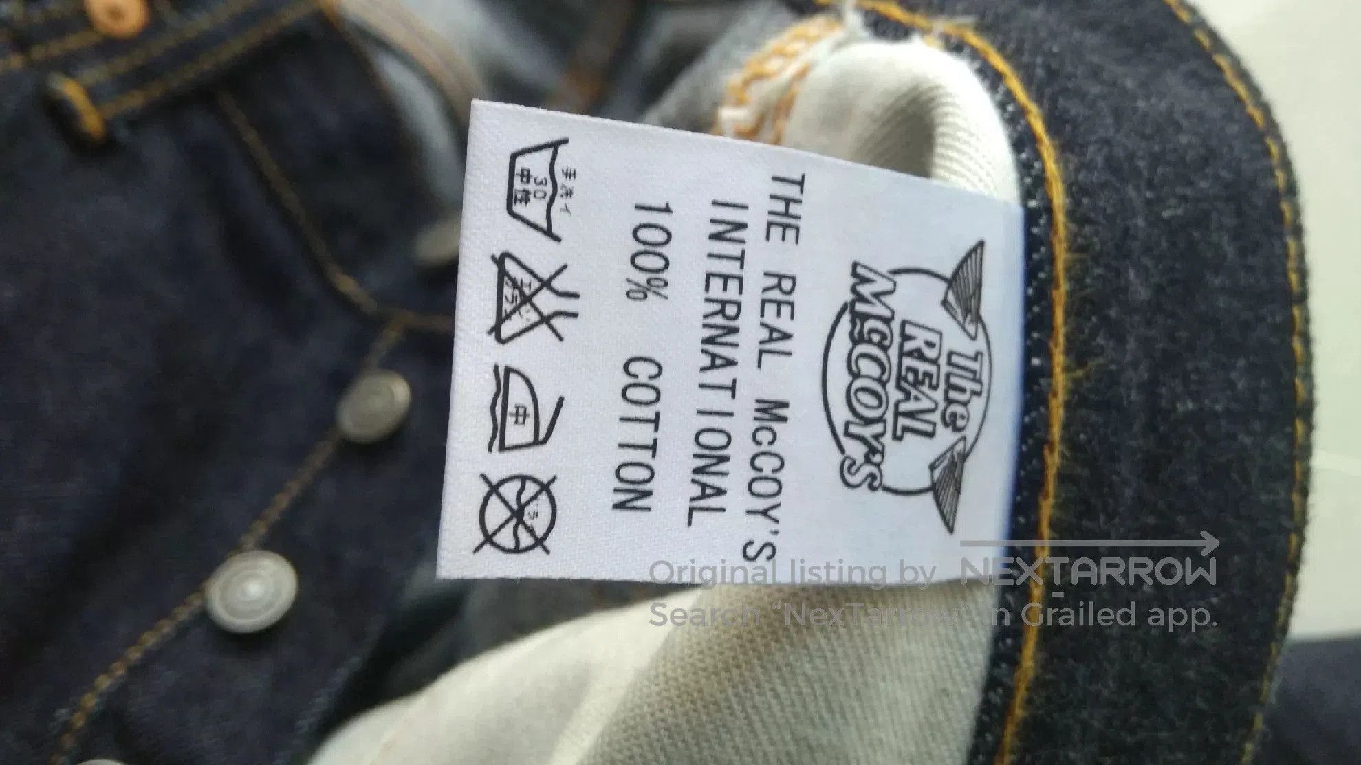 The Real McCoy's Joe McCoy 991XH Vintage Jeans. Size US 30 / EU 46 - 8 Thumbnail