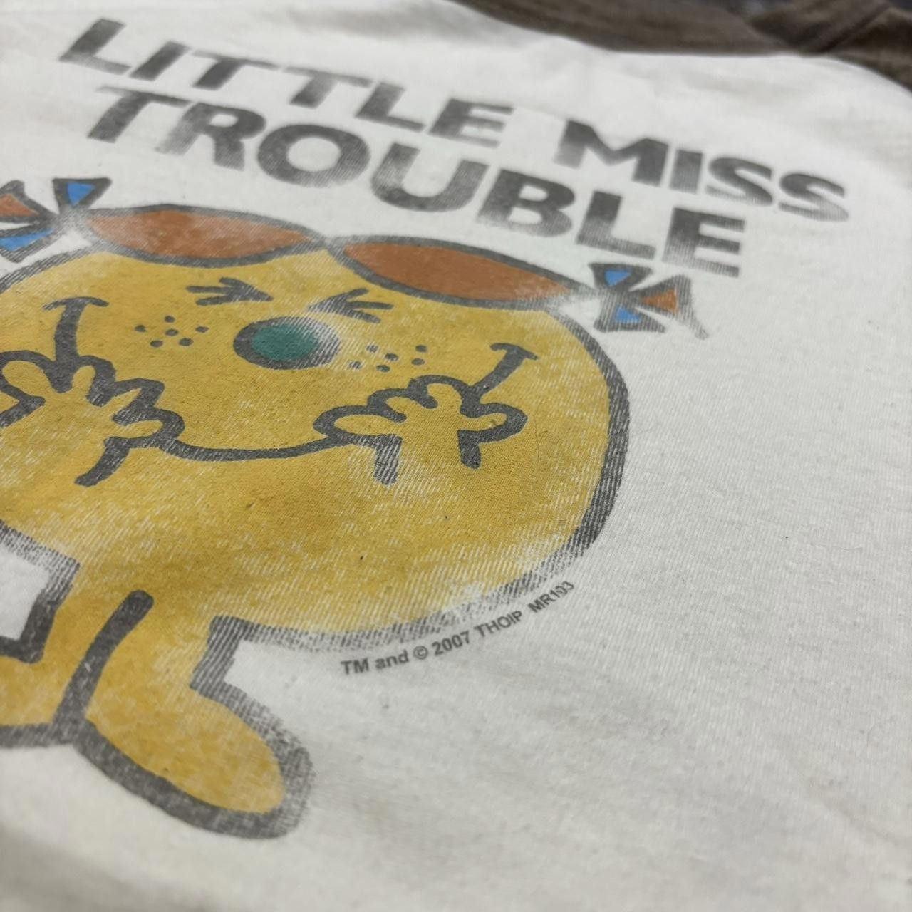 Designer Vintage little miss trouble 3/4 sleeve t shirt 2007 XL Size XL / US 12-14 / IT 48-50 - 4 Thumbnail