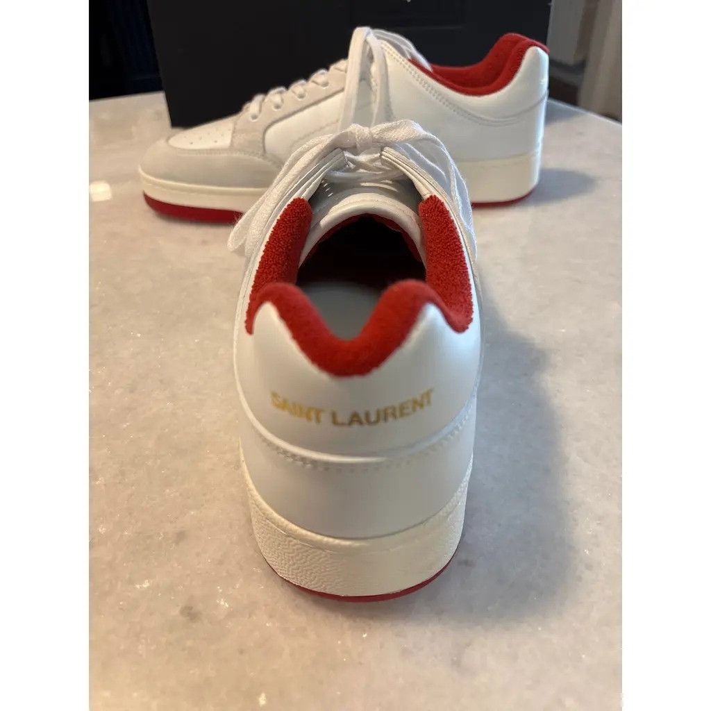 Saint Laurent Paris oc11z0126 807705 SL/61 Low-Top Sneakers in Smooth Leather Size US 6 / EU 39 - 4 Thumbnail