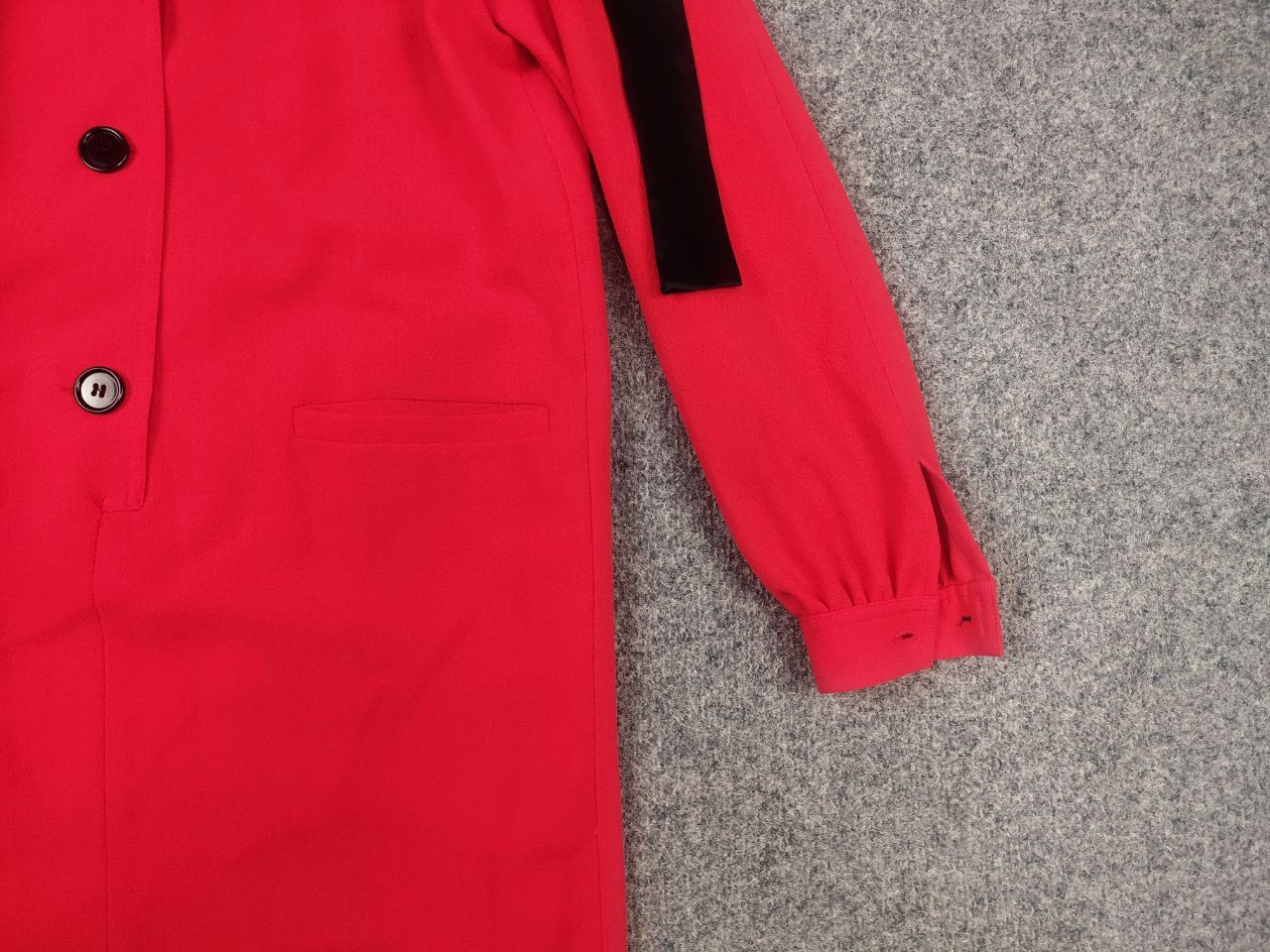 Valentino Vintage 80's Valentino miss V Red shirt dress long sleeves Size M / US 6-8 / IT 42-44 - 5 Thumbnail
