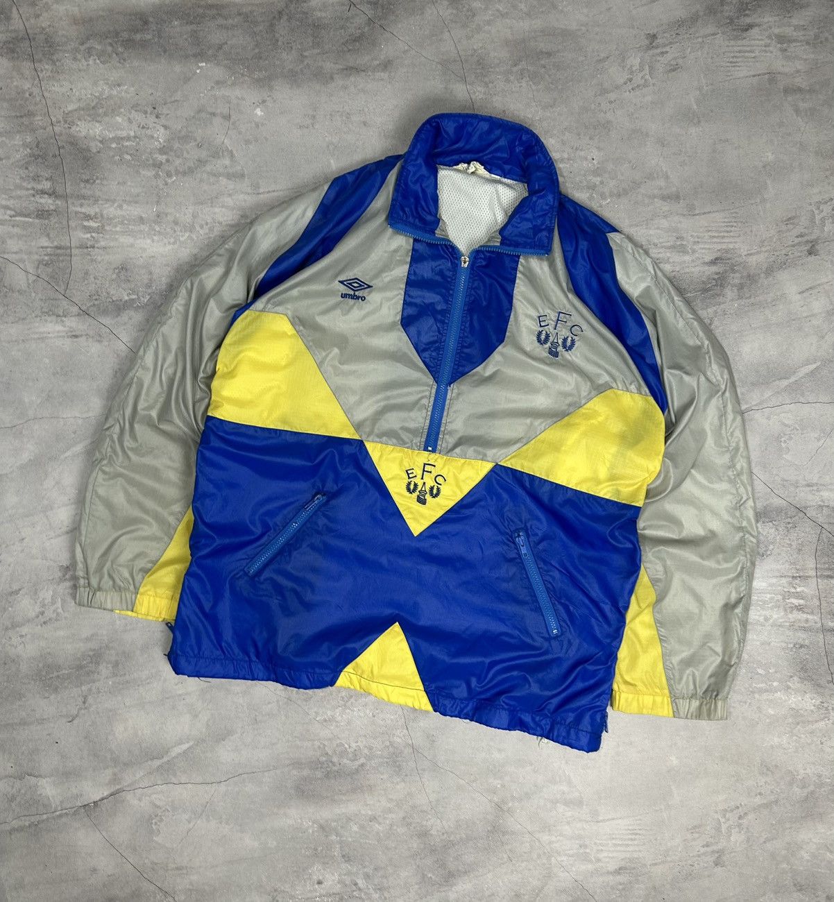 Umbro × Vintage 1991/93 EVERTON VINTAGE UMBRO FOOTBALL TRACK TOP JACKET Size US XL / EU 56 / 4 - 1 Thumbnail