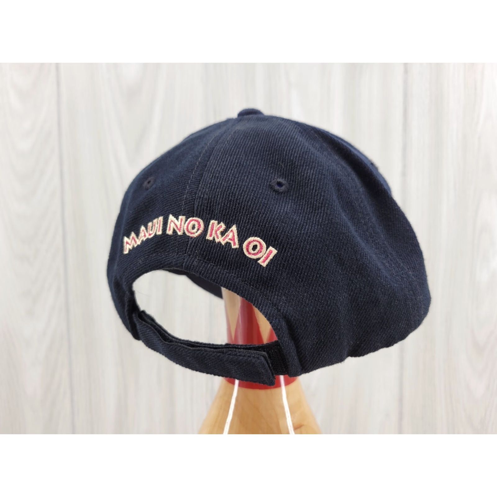 Vintage Maui No Ka Oi Strapback Hat Adjustable Black Hat Unisex Adults One Size Cotton Twill Baseball Cap Size ONE SIZE - 5 Thumbnail