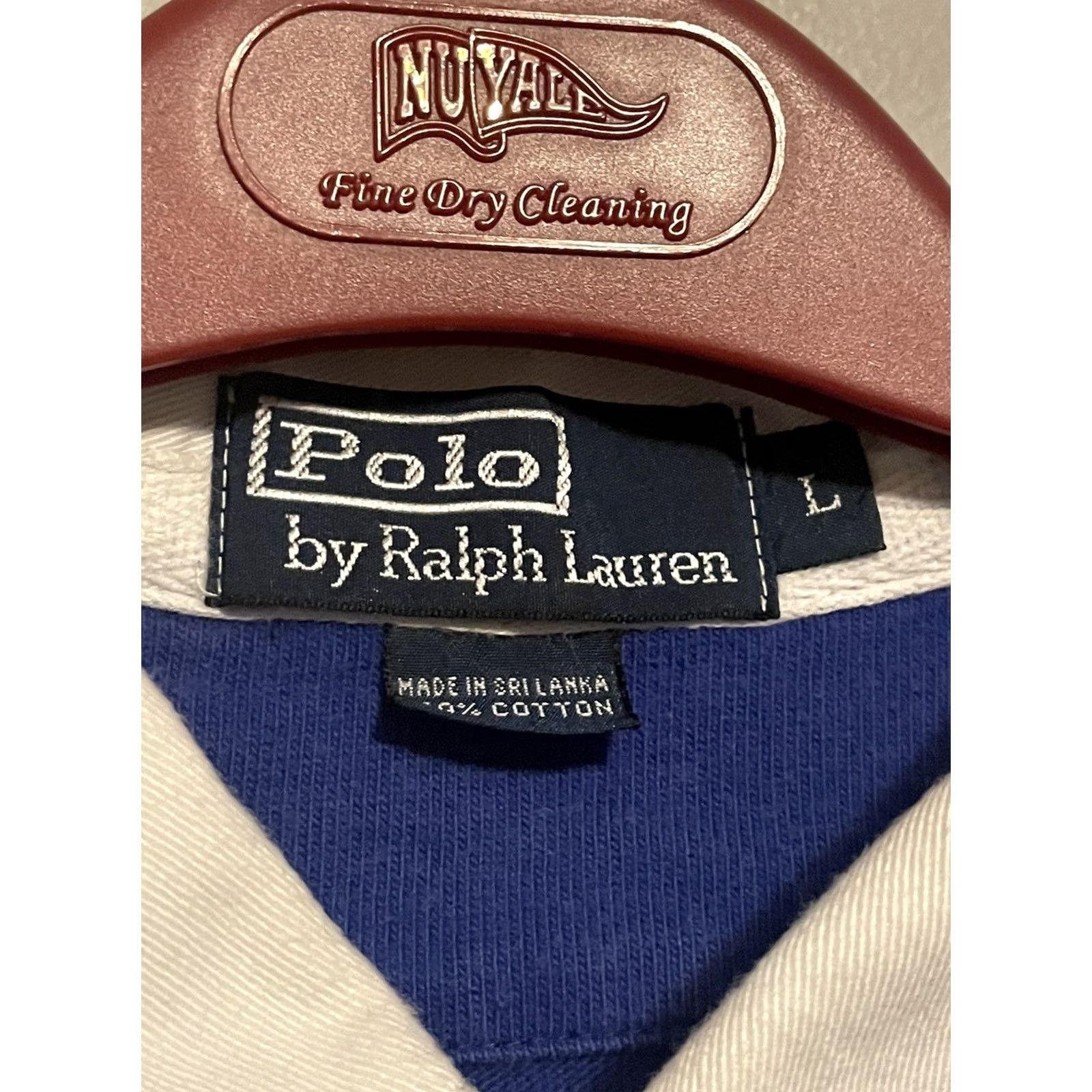Polo Ralph Lauren VINTAGE Polo Ralph Lauren Mens L Blue Long Sleeve Rugby Polo Shirt Sports Size US L / EU 52-54 / 3 - 4 Thumbnail