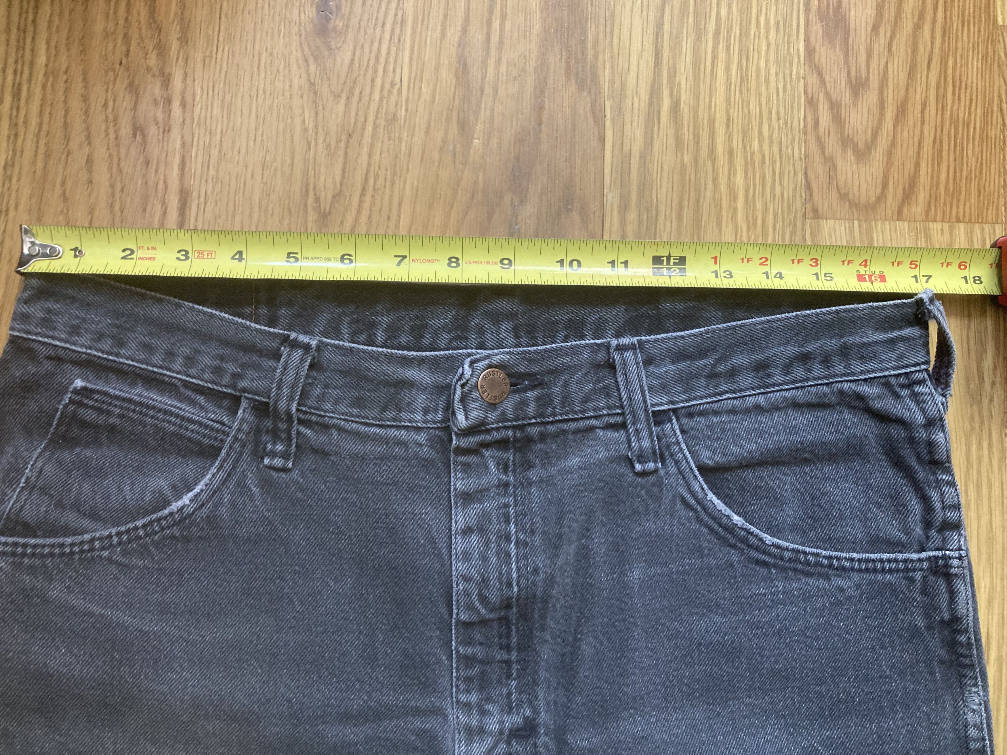 Rustler Vintage Rustler Cropped Jeans Grey 35x30 Size US 35 - 4 Thumbnail