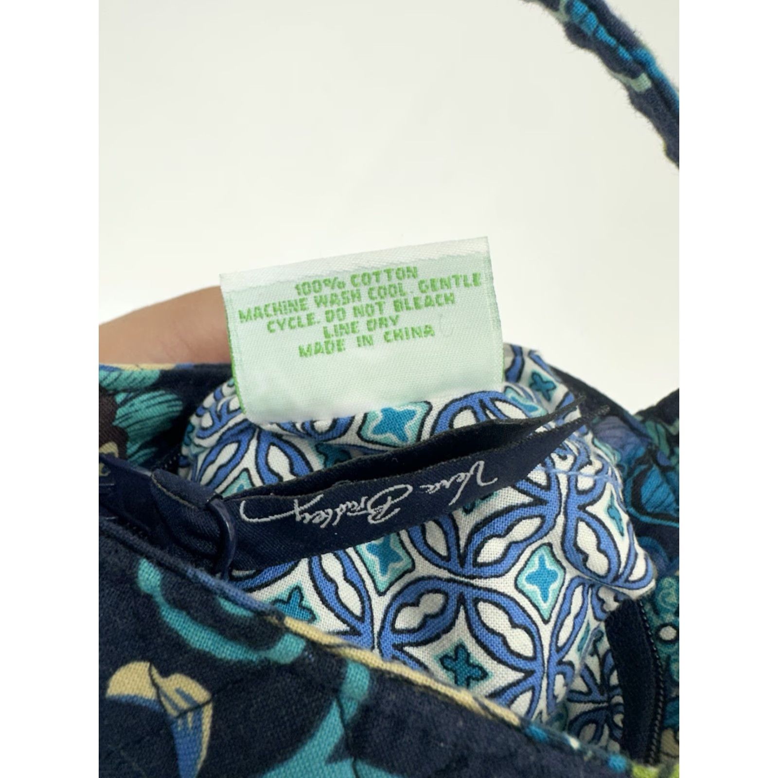 Vera Bradley Vera Bradley Purse Hannah Handbag Blue Mod Floral Quilted Zip Shoulder Bag Y2K Ladies Womens Bag Accessories Size ONE SIZE - 4 Thumbnail