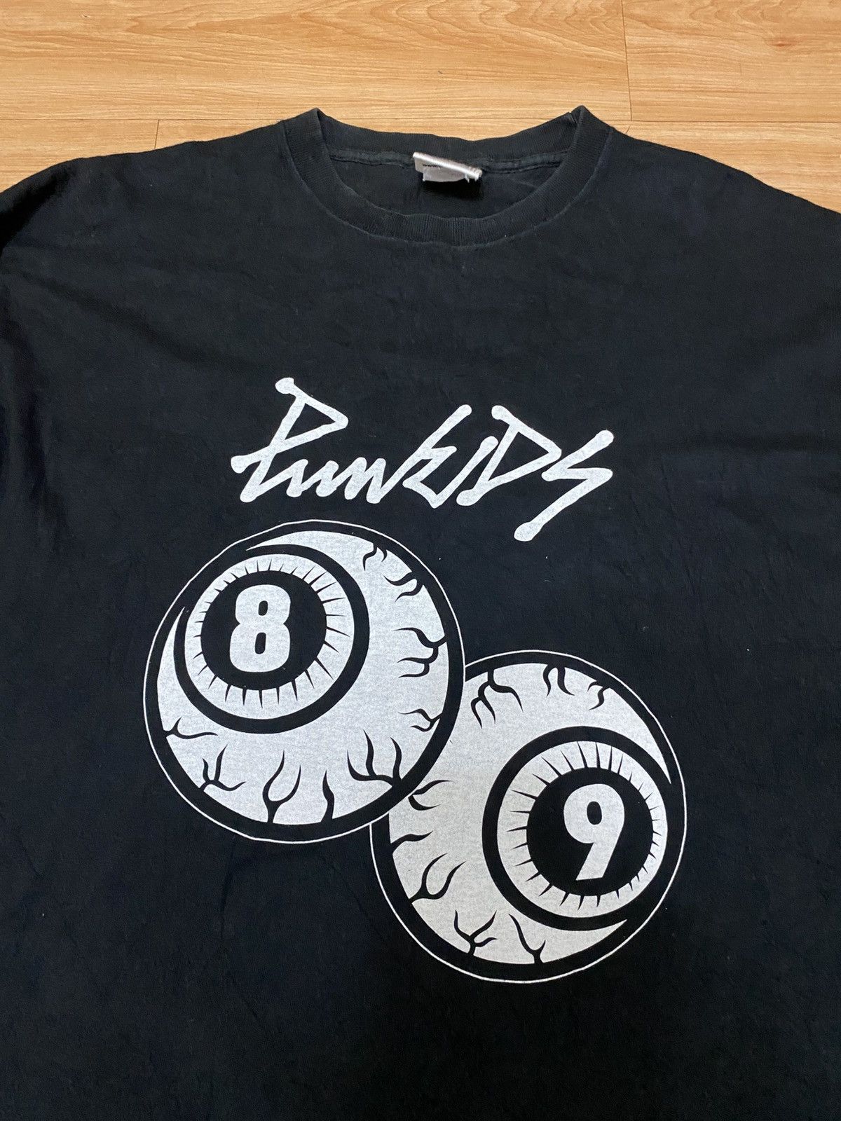 Seditionaries PunkIDS Graphic Long Sleeve T-Shirt Black with Skull Sleeves Size US XL / EU 56 / 4 - 2 Thumbnail