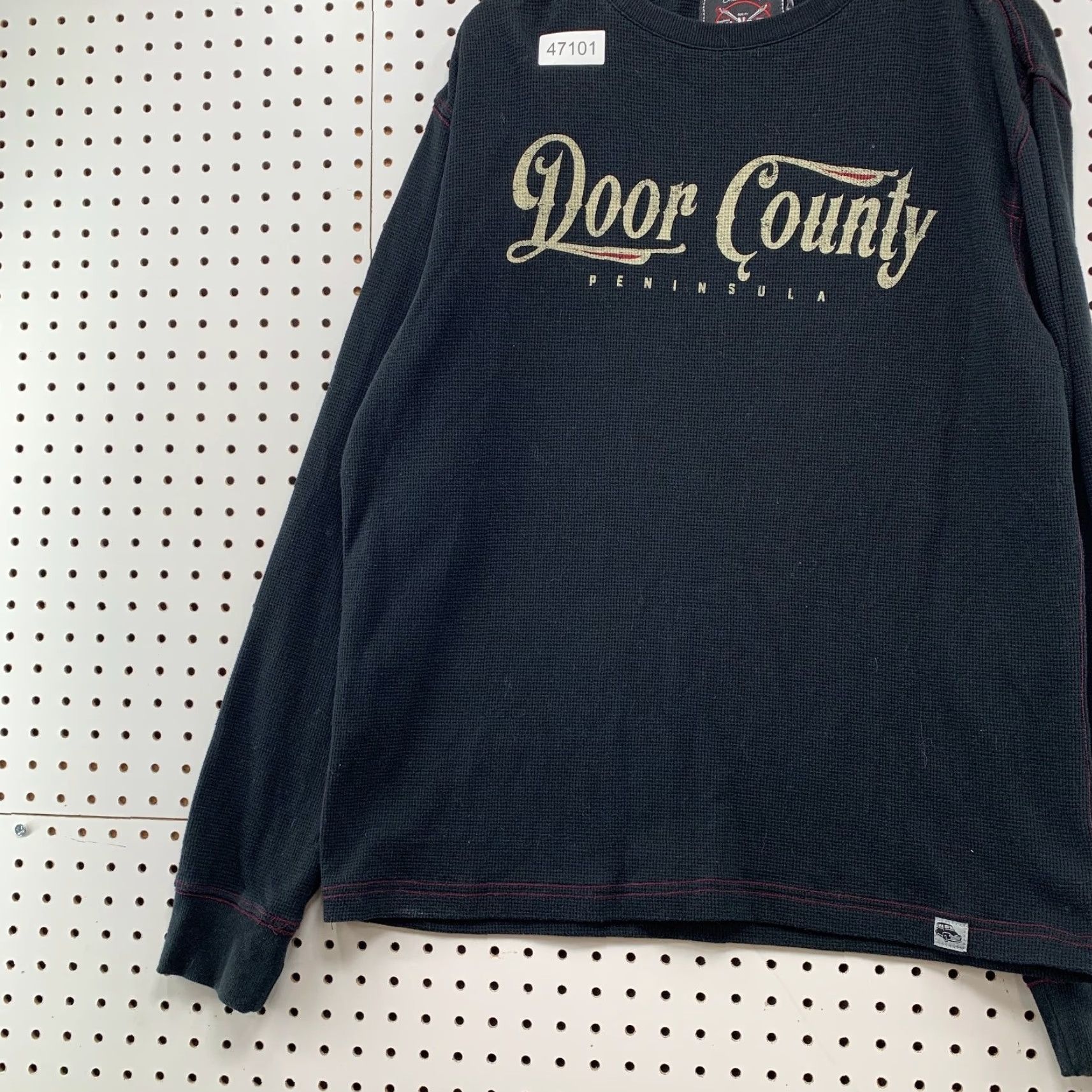 Needles Iron Needle Thermal Shirt Mens L Black Door County Long Sleeve Biker Size US L / EU 52-54 / 3 - 5 Thumbnail