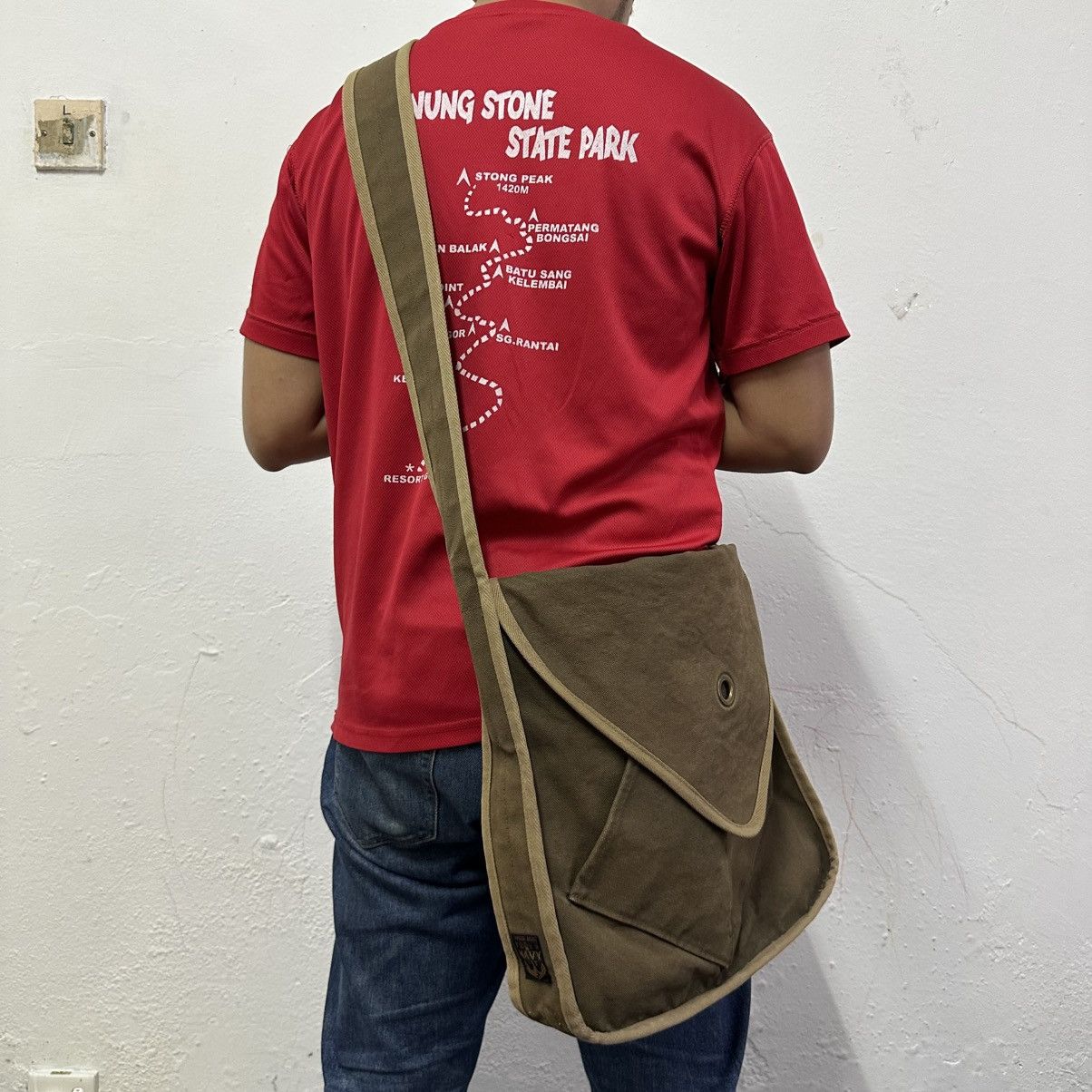 Kapital Kapital Archive Canvas Messenger Bag Khaki Japan Rare Size ONE SIZE - 12 Thumbnail
