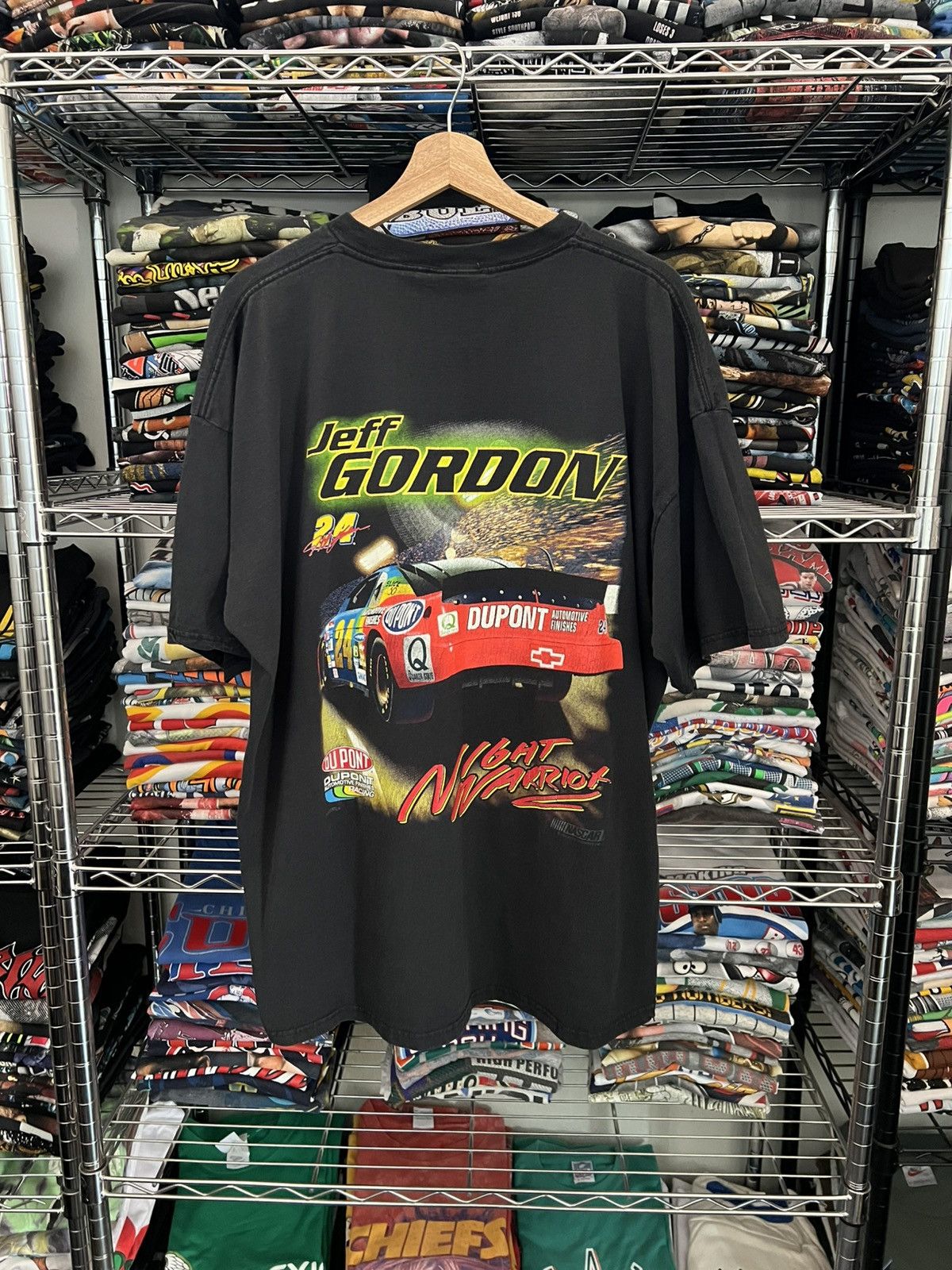 Chase Authentics 1998 Jeff Gordon #24 NASCAR Night Warrior NUTMEG Tee Size US XXL / EU 58 / 5 - 2 Thumbnail