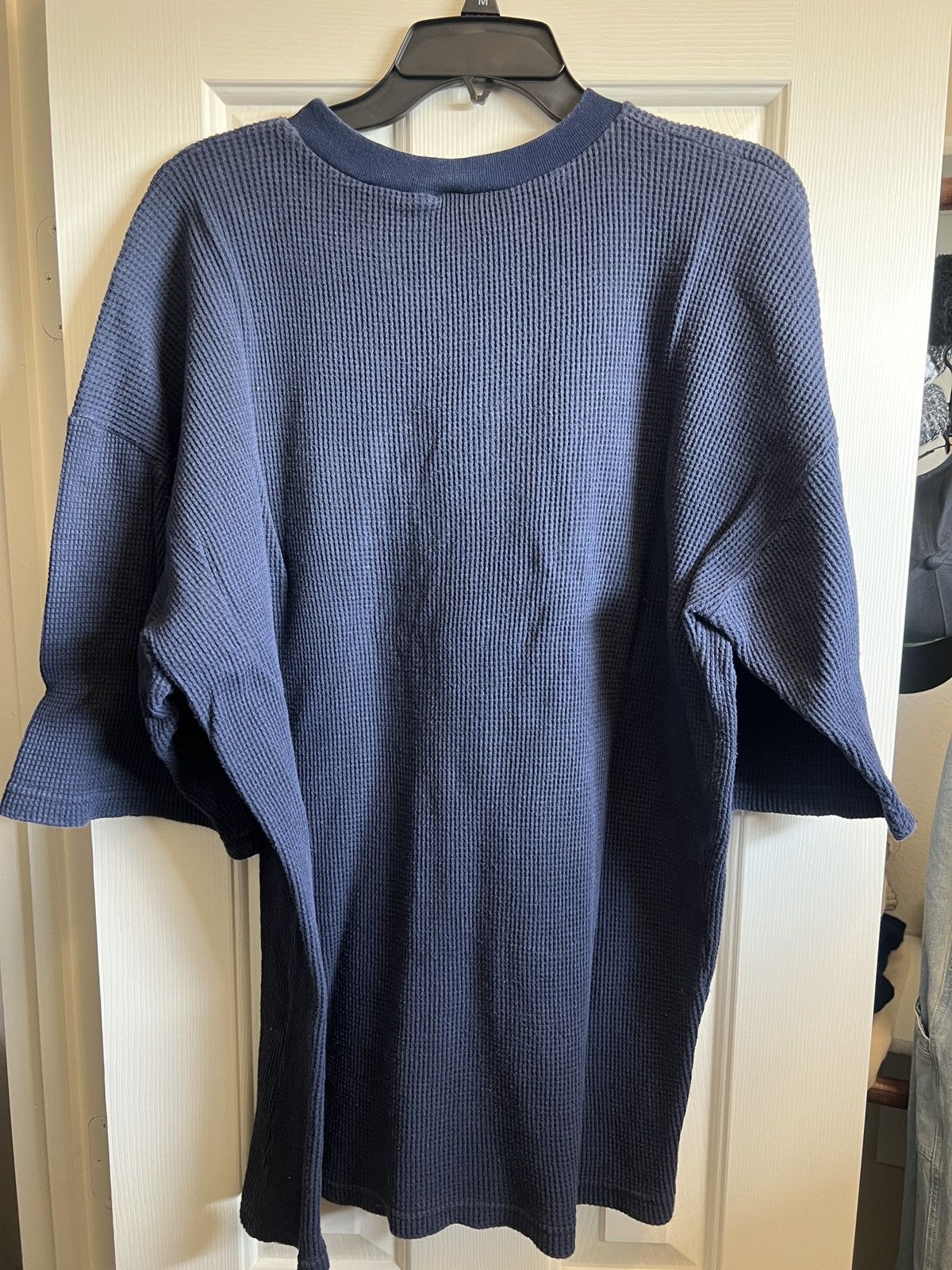 Nike × Vintage Vintage Nike Three Quarter Knit Shirt Size US L / EU 52-54 / 3 - 3 Thumbnail