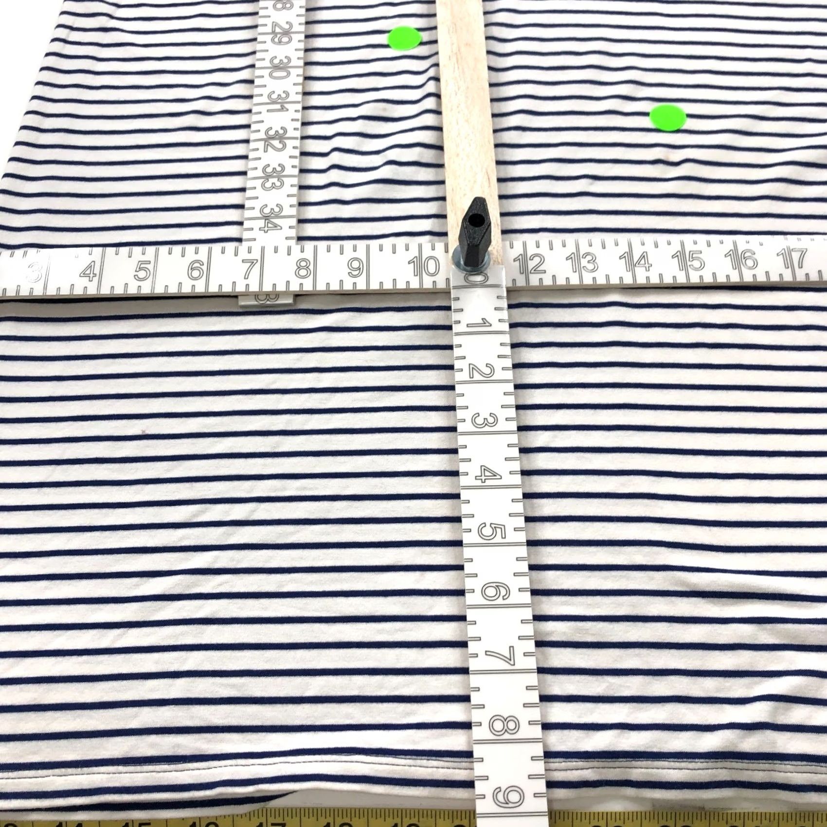 Vintage Chico's 0 Petite Women's Midi Shirt Dress Blue Striped Short Sleeve Pullover Round Neck Casual Dress Women XS- Petite 0P Women Size XS / US 0-2 / IT 36-38 - 6 Thumbnail