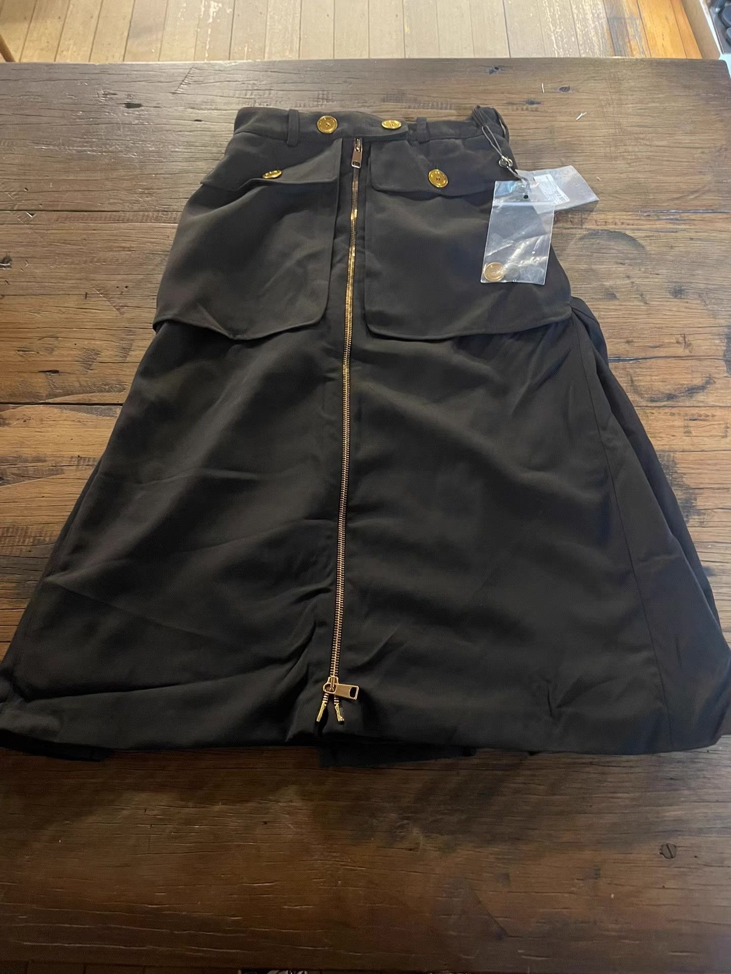 Alexander McQueen Alexander McQueen 16FW Skirt with Gold Buttons Ｑ25 Size 38" / US 16 / IT 52 - 1 Thumbnail