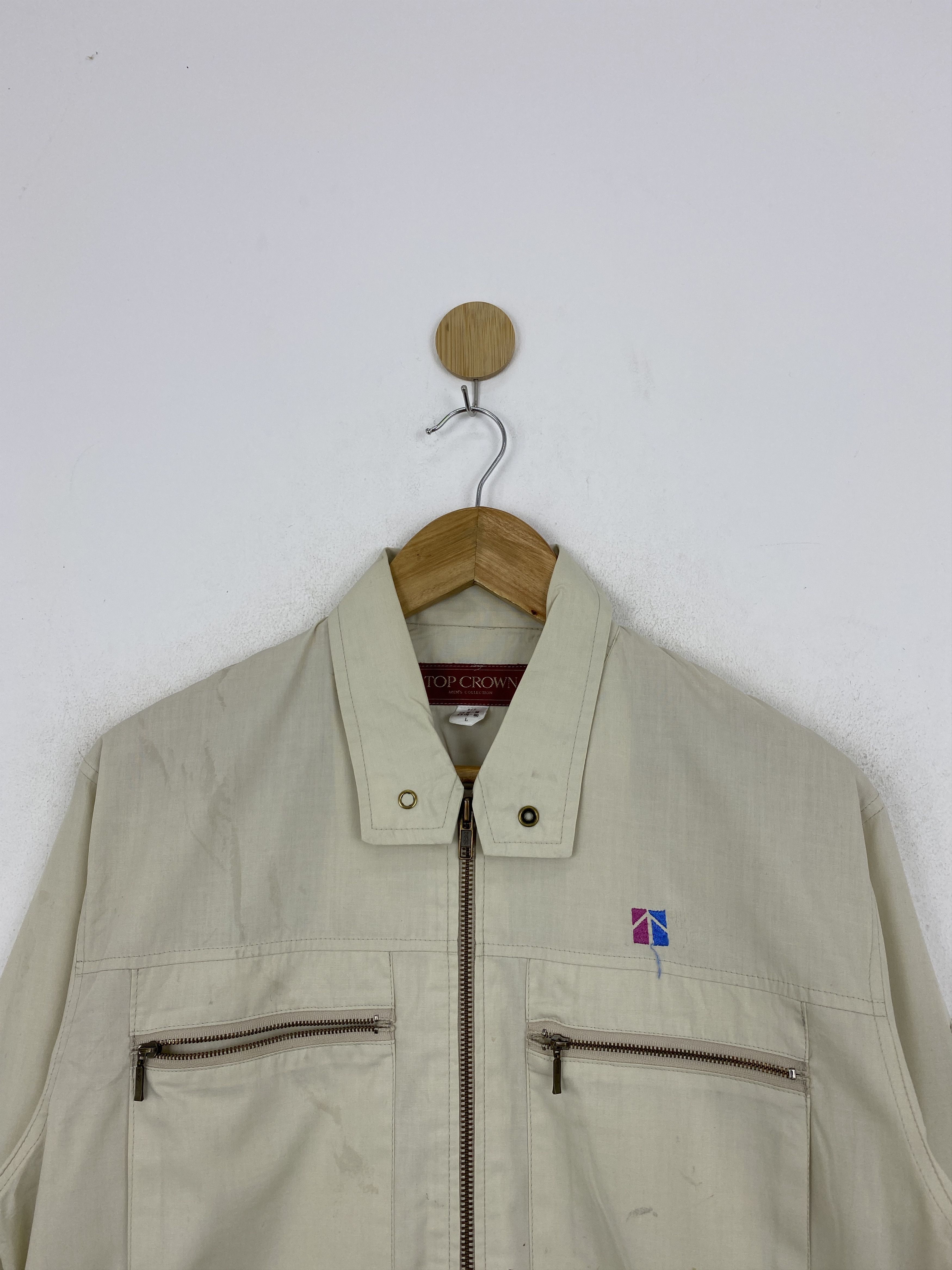Japanese Brand Vintage Top Crown Workwear Light Jacket JA0112 Size US L / EU 52-54 / 3 - 3 Thumbnail