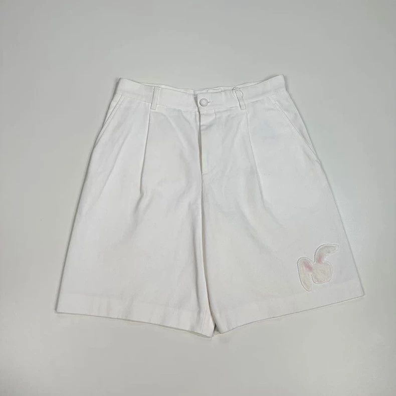 Dior Dior Embroidered patterned white straight shorts 2503-Nexta Size US 30 / EU 46 - 1 Thumbnail