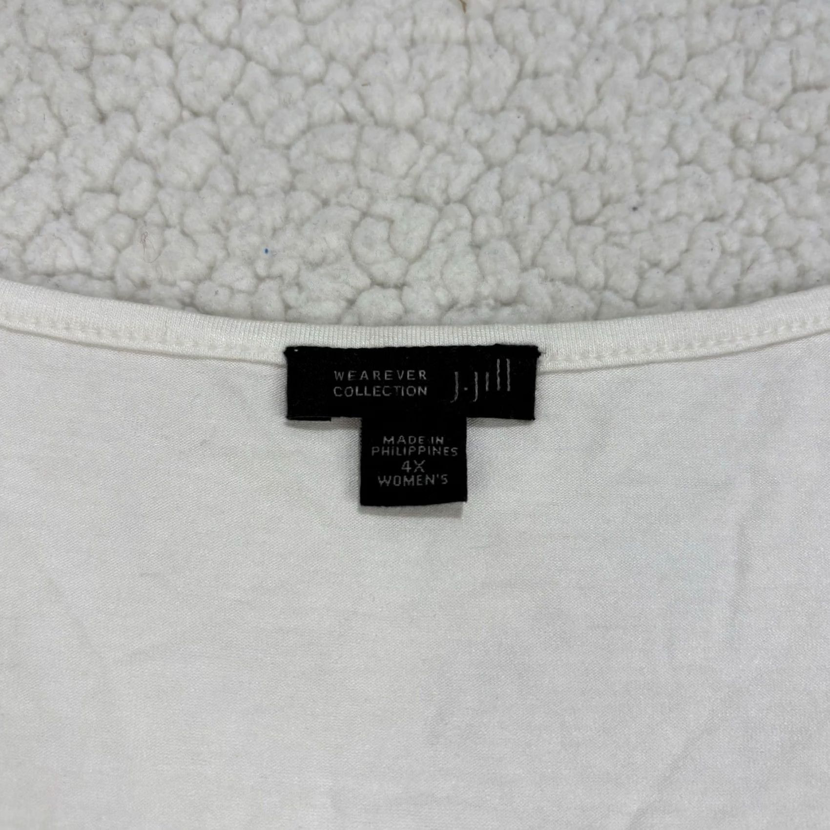 J. Jill J.Jill Wearever Collection Shirt Womens 4X White Sleeveless Tank Top Basic Plus Size XXL / US 16-18 / IT 52-54 - 2 Thumbnail