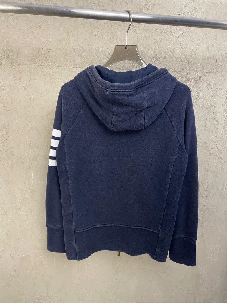 Thom Browne Thom browne Dark blue four-striped zipper jacket 2504-Nexta Size US XS / EU 42 / 0 - 2 Thumbnail