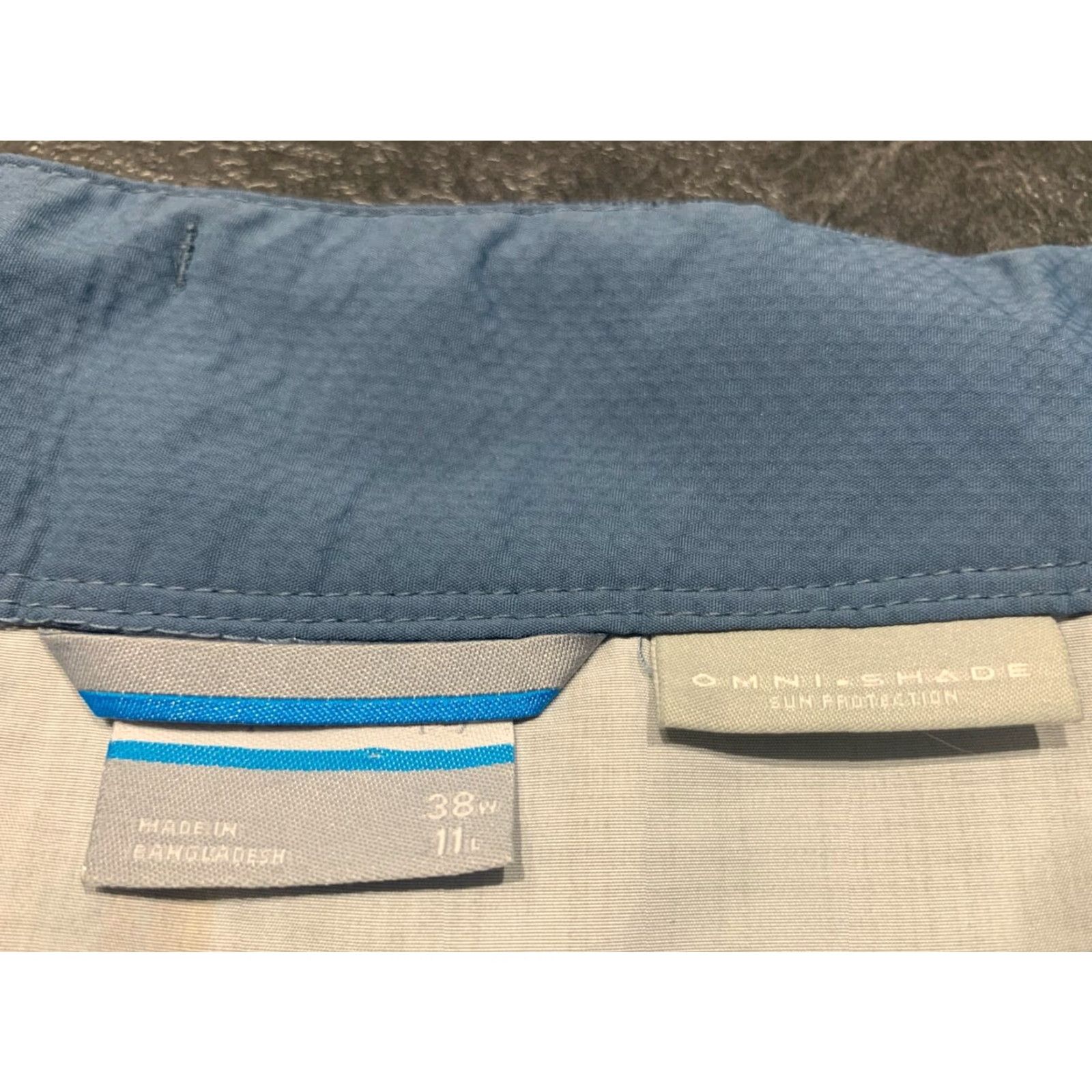 Vintage COLUMBIA Men's Board Shorts Swim Trunks Size 36 Plaid Blue Quick Dry Beach Surf Size US 36 / EU 52 - 5 Thumbnail