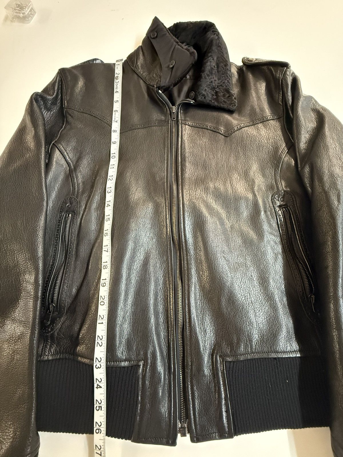 Kiminori Morishita Kiminori Morishita Black Goatskin Leather Bomber Jacket Size US L / EU 52-54 / 3 - 23 Thumbnail