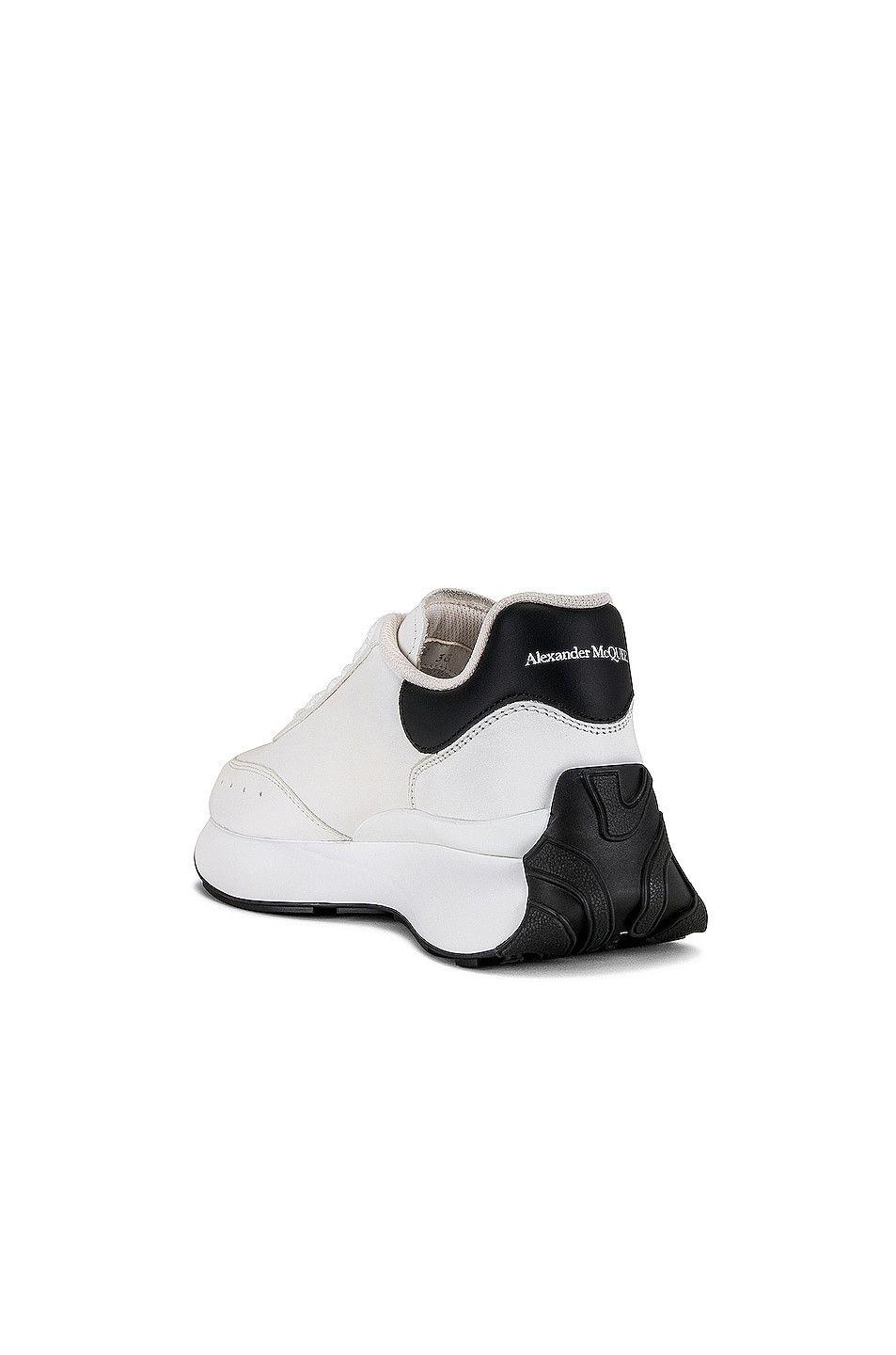 Alexander McQueen o1w1db10925 Sprint Runner in White/Black Size US 9.5 / IT 39.5 - 4 Thumbnail