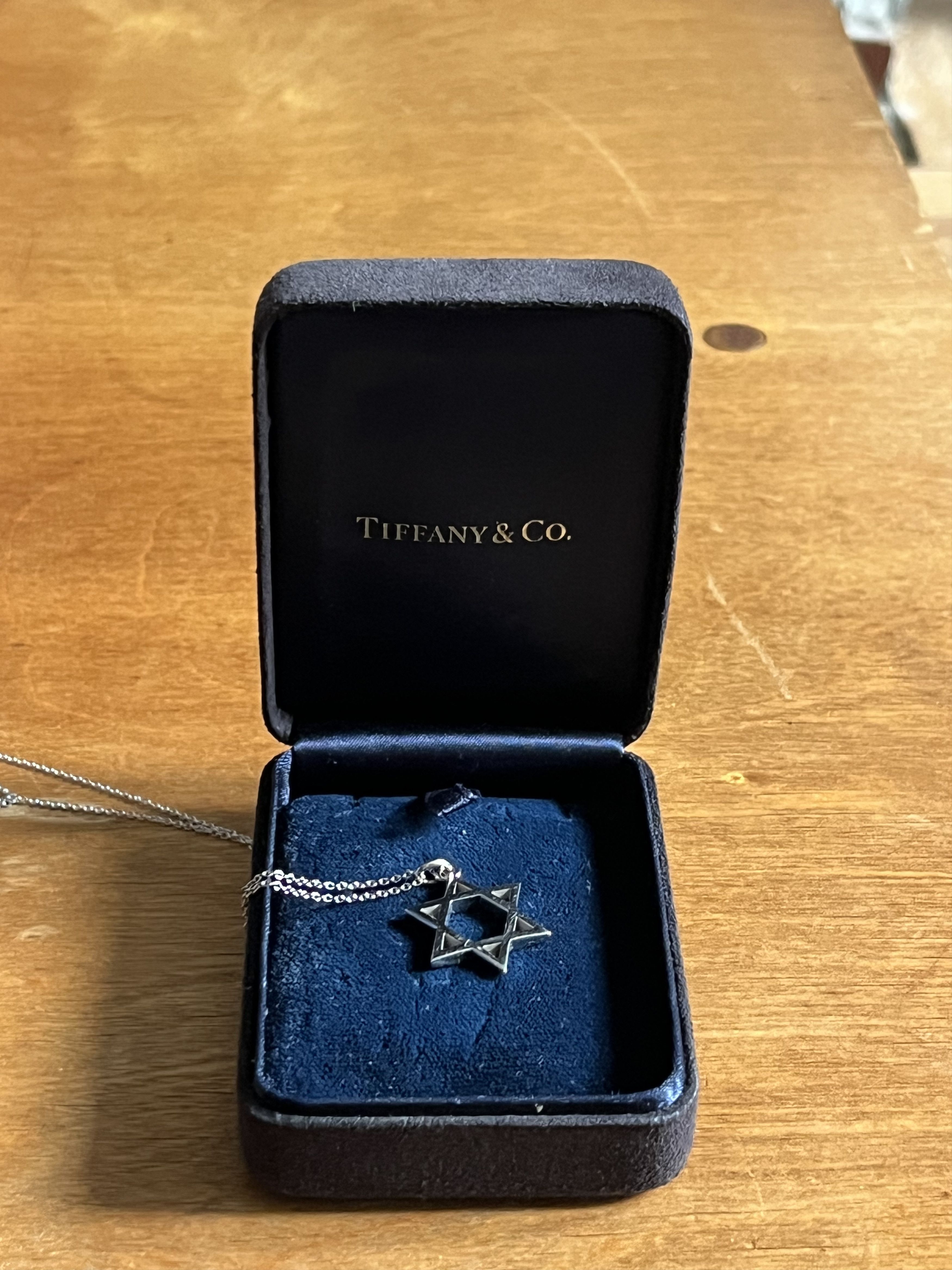 Tiffany & Co. Tiffany White Gold Star of David Necklace Size ONE SIZE - 1 Thumbnail