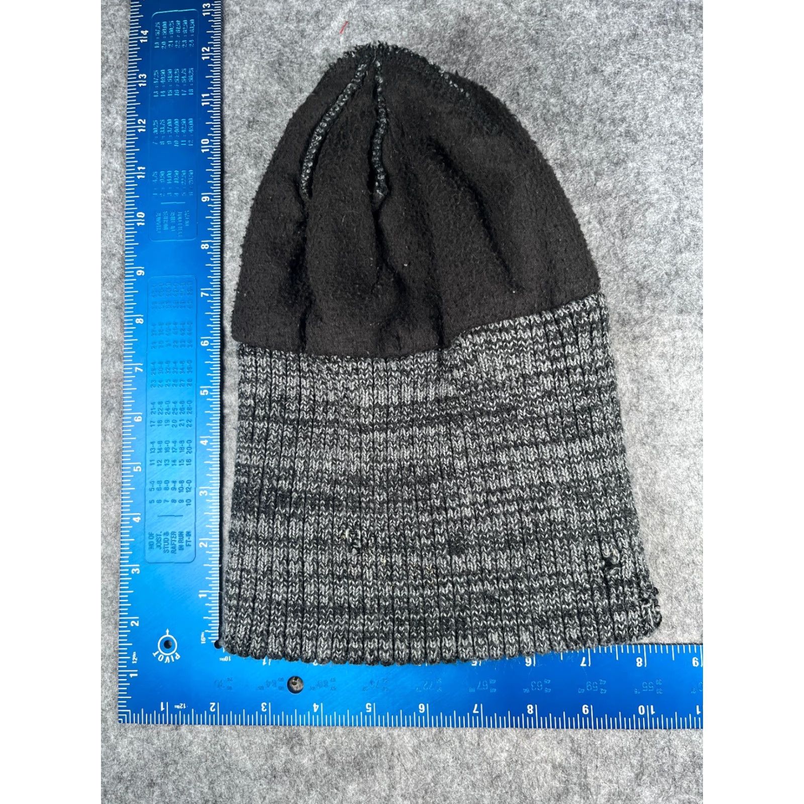 Vintage Beanie Toque Adult One Size Black White Knit Acrylic Polyester Lined Camp Ski Hat/Cap Unisex Adults Winter Outdoor Hiking Size ONE SIZE - 5 Thumbnail