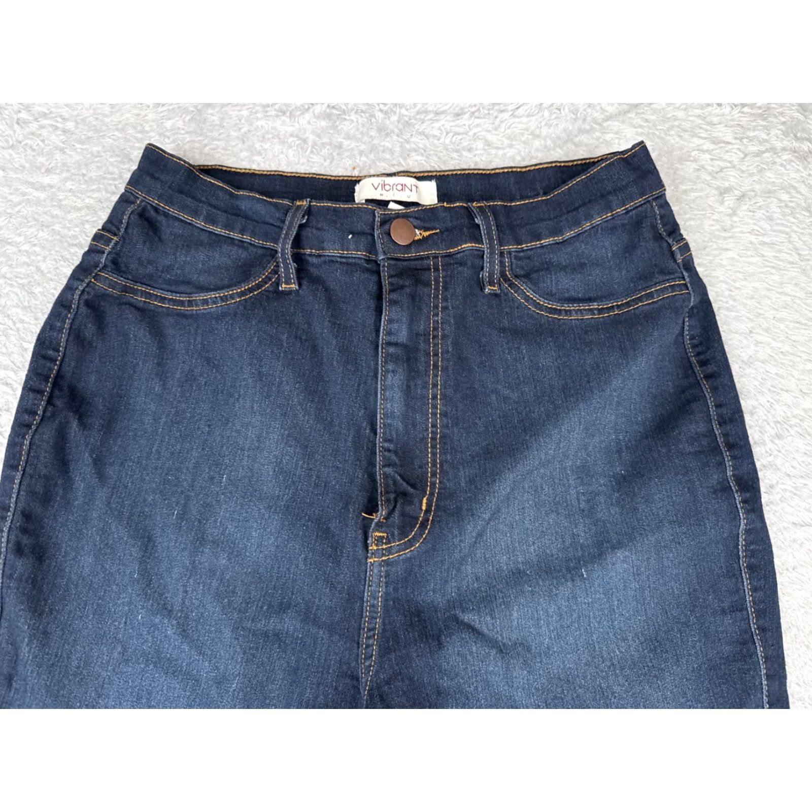 Vintage Vibrant Vibrant MIU Jeans Juniors 28x30 Blue Denim Skinny High Rise 28 Women Jeans Fall Summer Winter 15 5-Pocket Mens Womens Girls Boys? Size 36" / US 14 / IT 50 - 4 Thumbnail