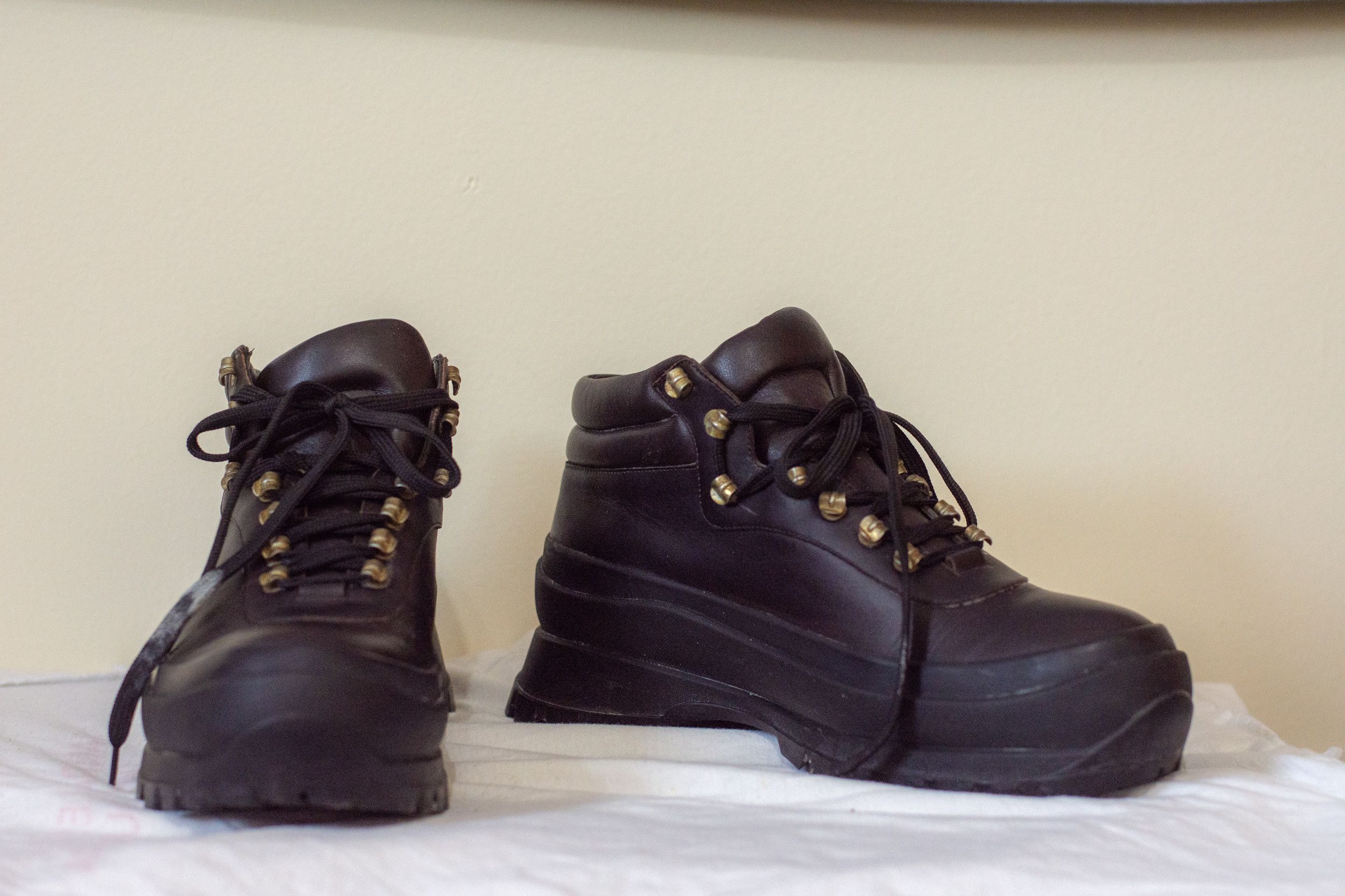 Jil Sander Jil Sander Leather Hiking Boot – Brown – Size 40eu Size US 7 / EU 40 - 1 Thumbnail