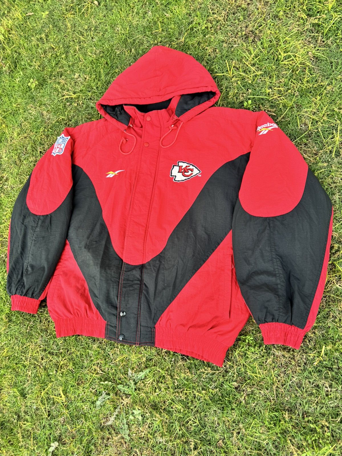Reebok Vintage Red + Black Reebok NFL Pro Line Kansas City Chiefs Size US L / EU 52-54 / 3 - 2 Thumbnail