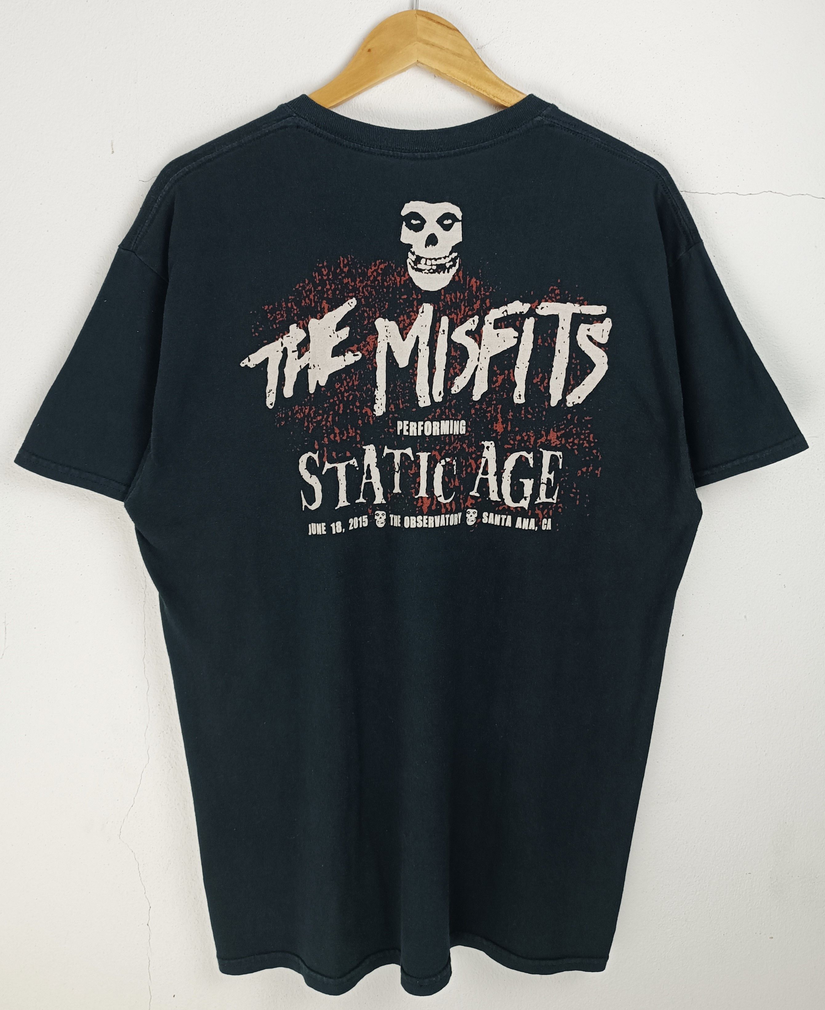 Band Tees VINTAGE THE MISFITS STATIC AGE FADED PUNK HORROR DANZIG TEE Size US L / EU 52-54 / 3 - 4 Thumbnail