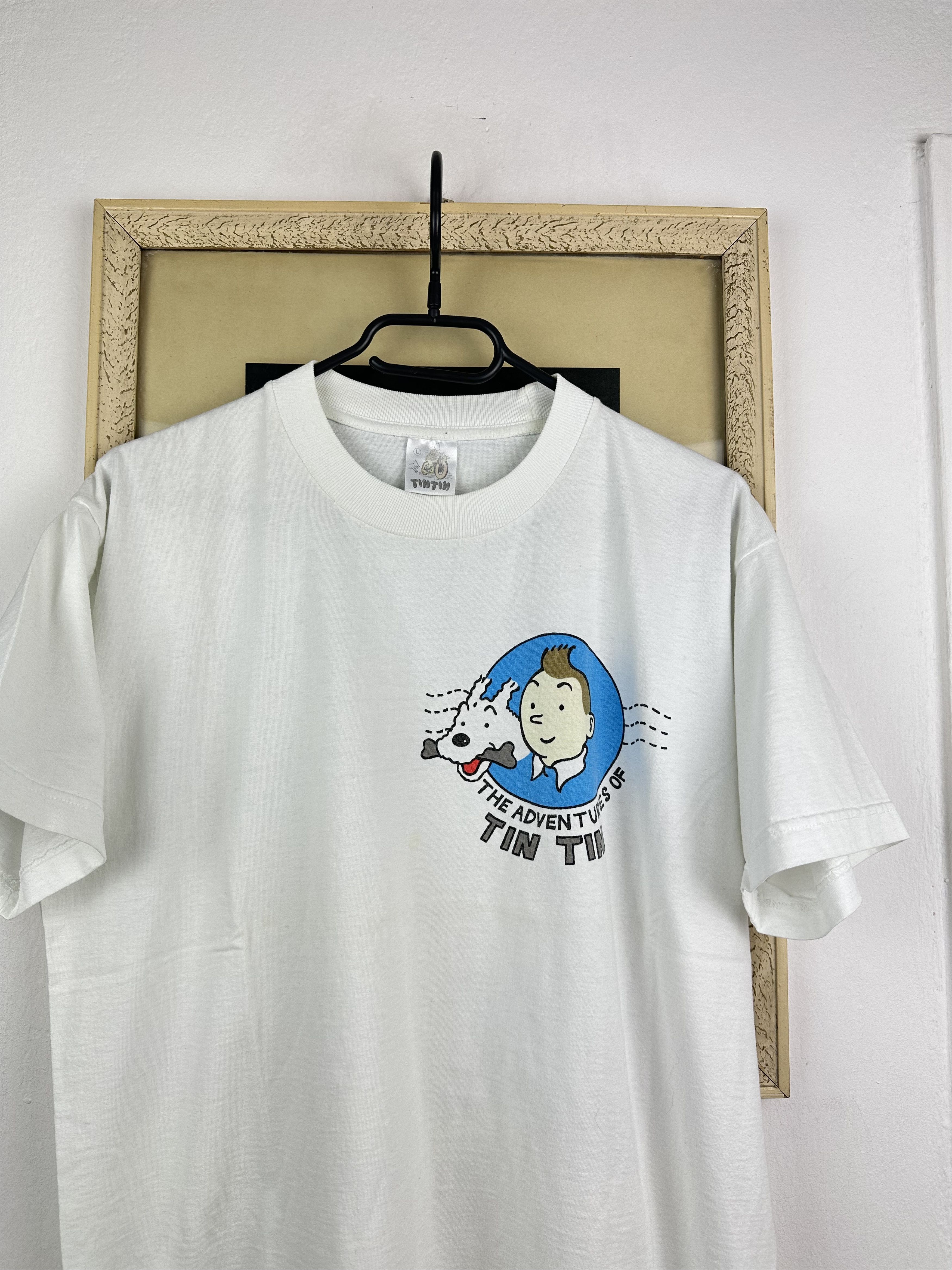 Cartoon Network × Vintage Vintage Adventures Tintin Cigaras Pharaon Shirt Tee Rare Size US L / EU 52-54 / 3 - 4 Thumbnail