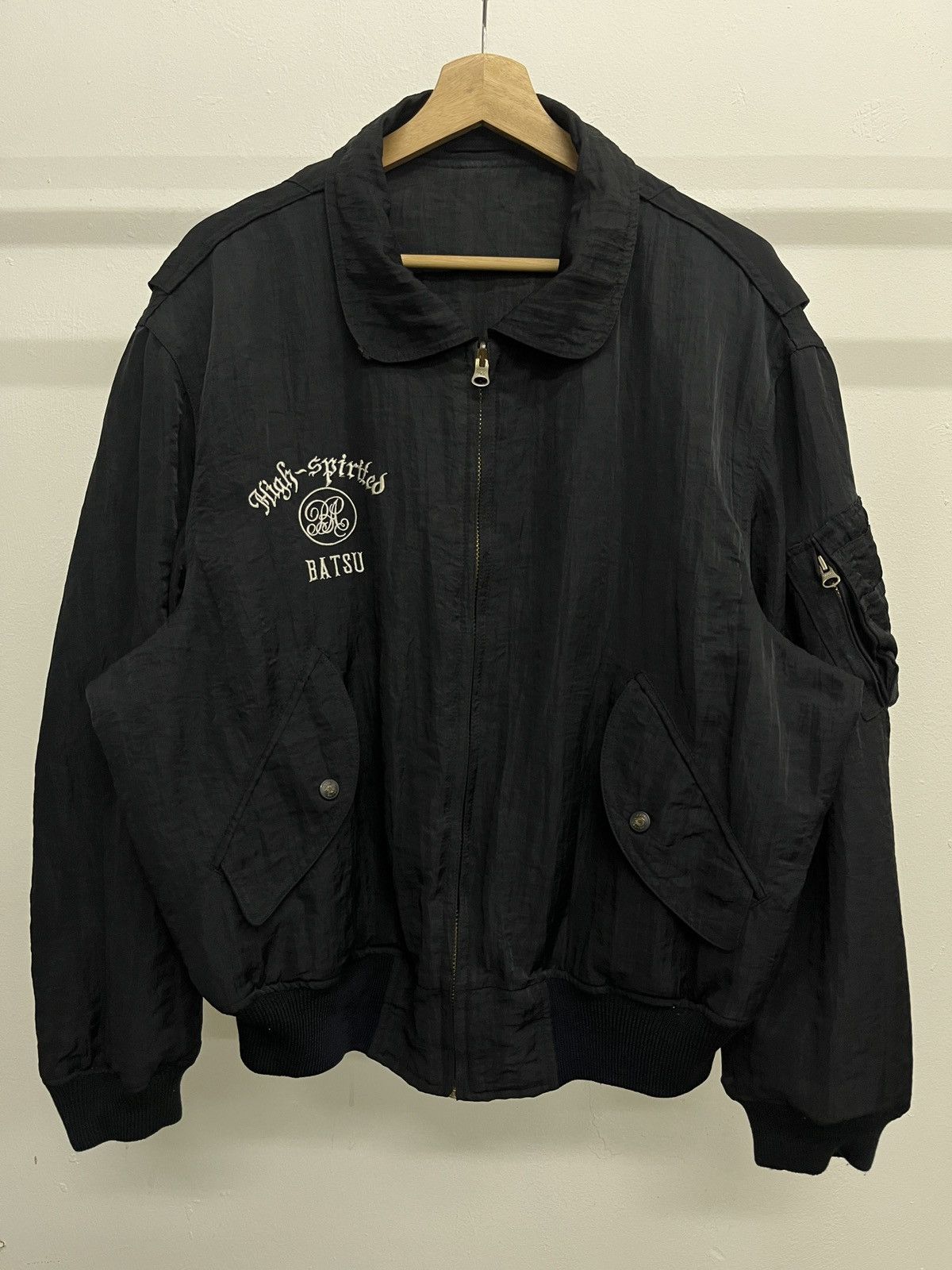 Japanese Brand Batsu Reversible Parachute Utility Bomber Issey Miyake Style Size US L / EU 52-54 / 3 - 17 Thumbnail