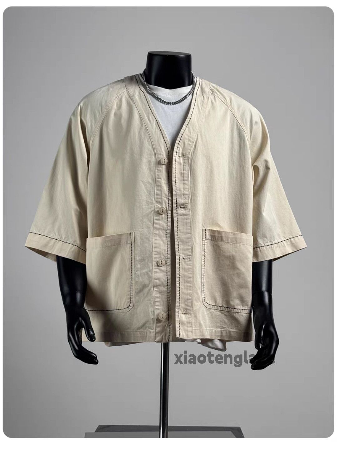 Designer Unisex utility skate hiphop loose yuppie work shirt Size US XXL / EU 58 / 5 - 4 Thumbnail